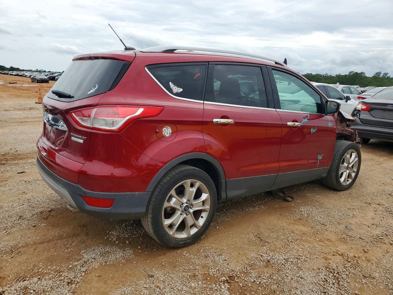 2015 Ford Escape Titanium Red vin: 1FMCU0JX4FUA47042