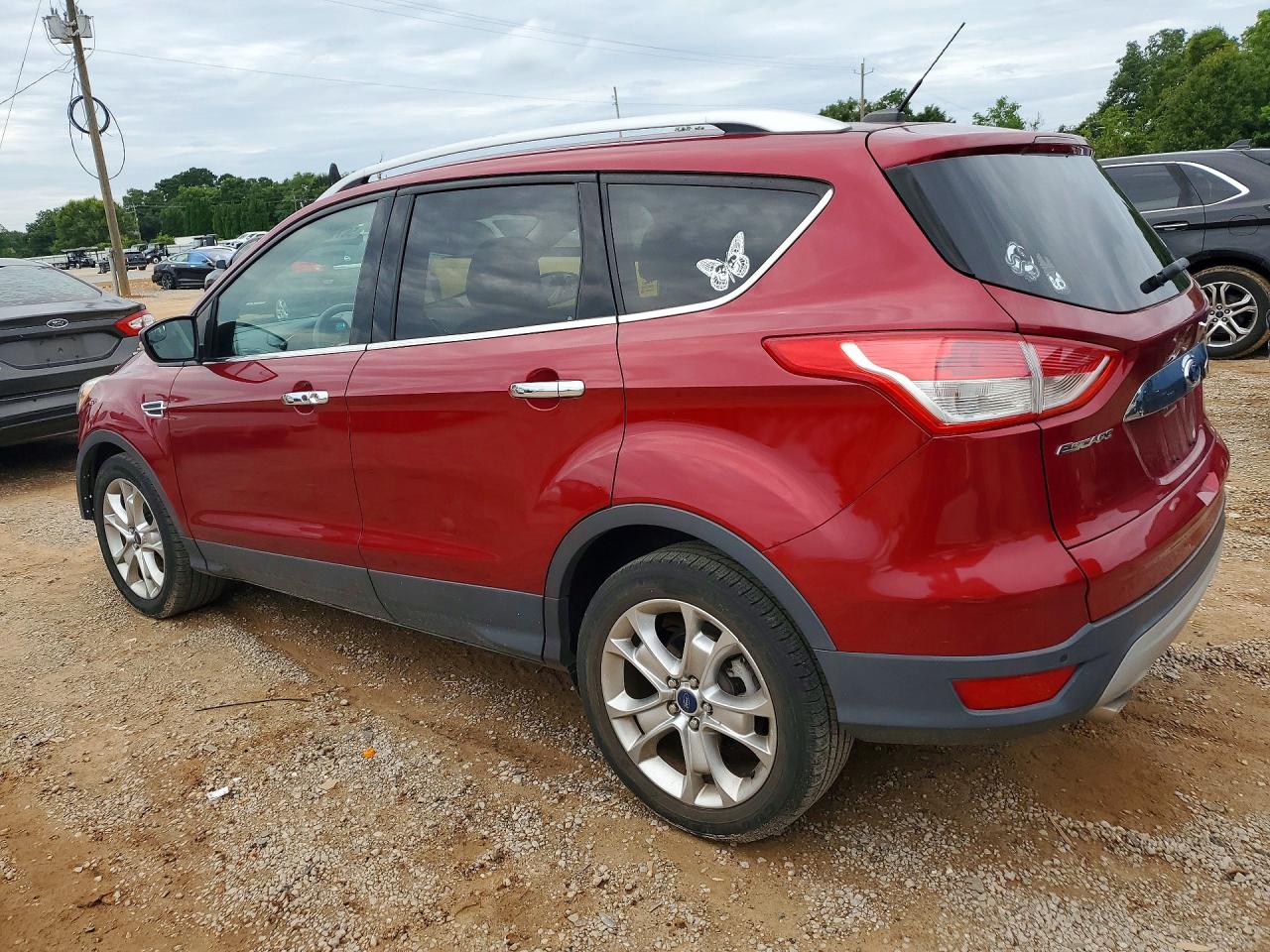 2015 Ford Escape Titanium Red vin: 1FMCU0JX4FUA47042
