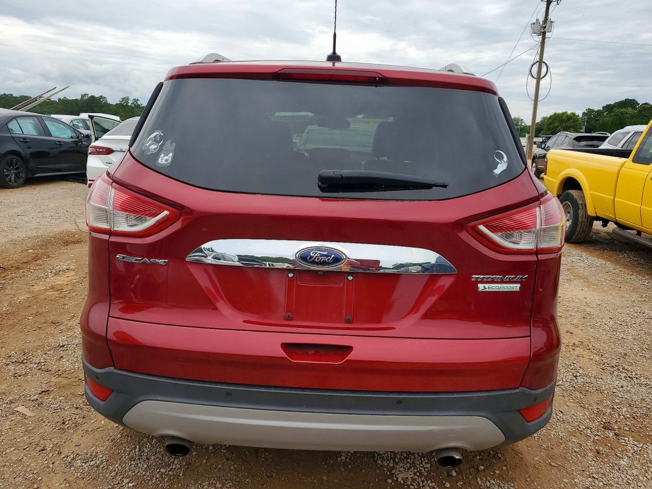 2015 Ford Escape Titanium Red vin: 1FMCU0JX4FUA47042