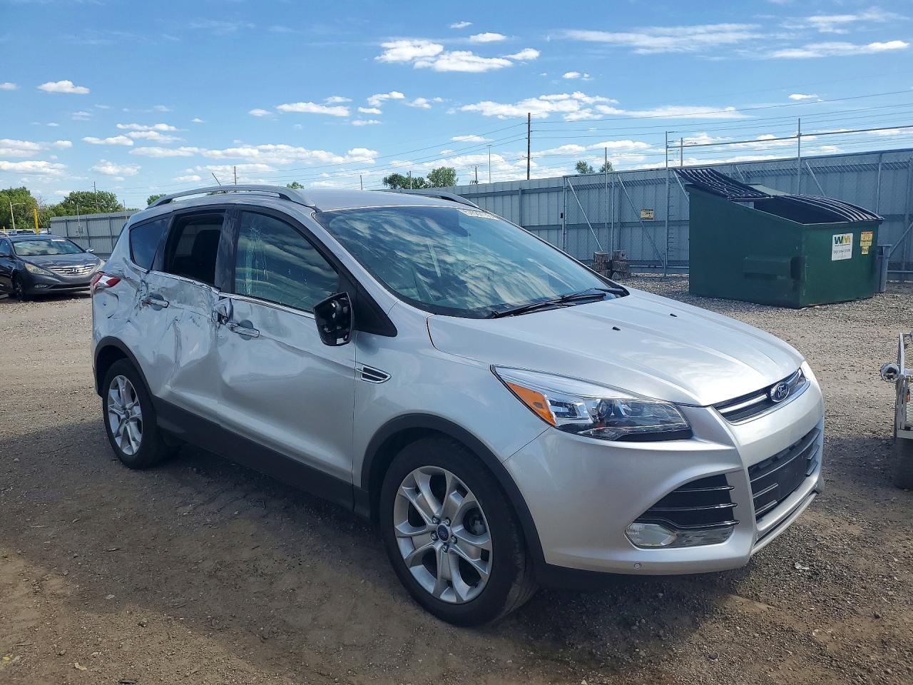 2015 Ford Escape Titanium Silver vin: 1FMCU0JX4FUB47772