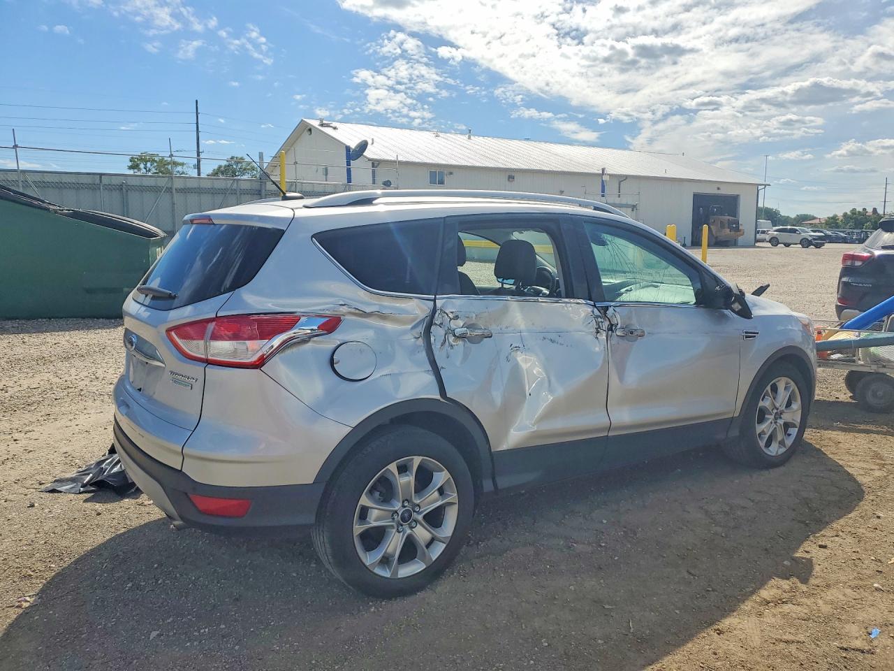 2015 Ford Escape Titanium Silver vin: 1FMCU0JX4FUB47772