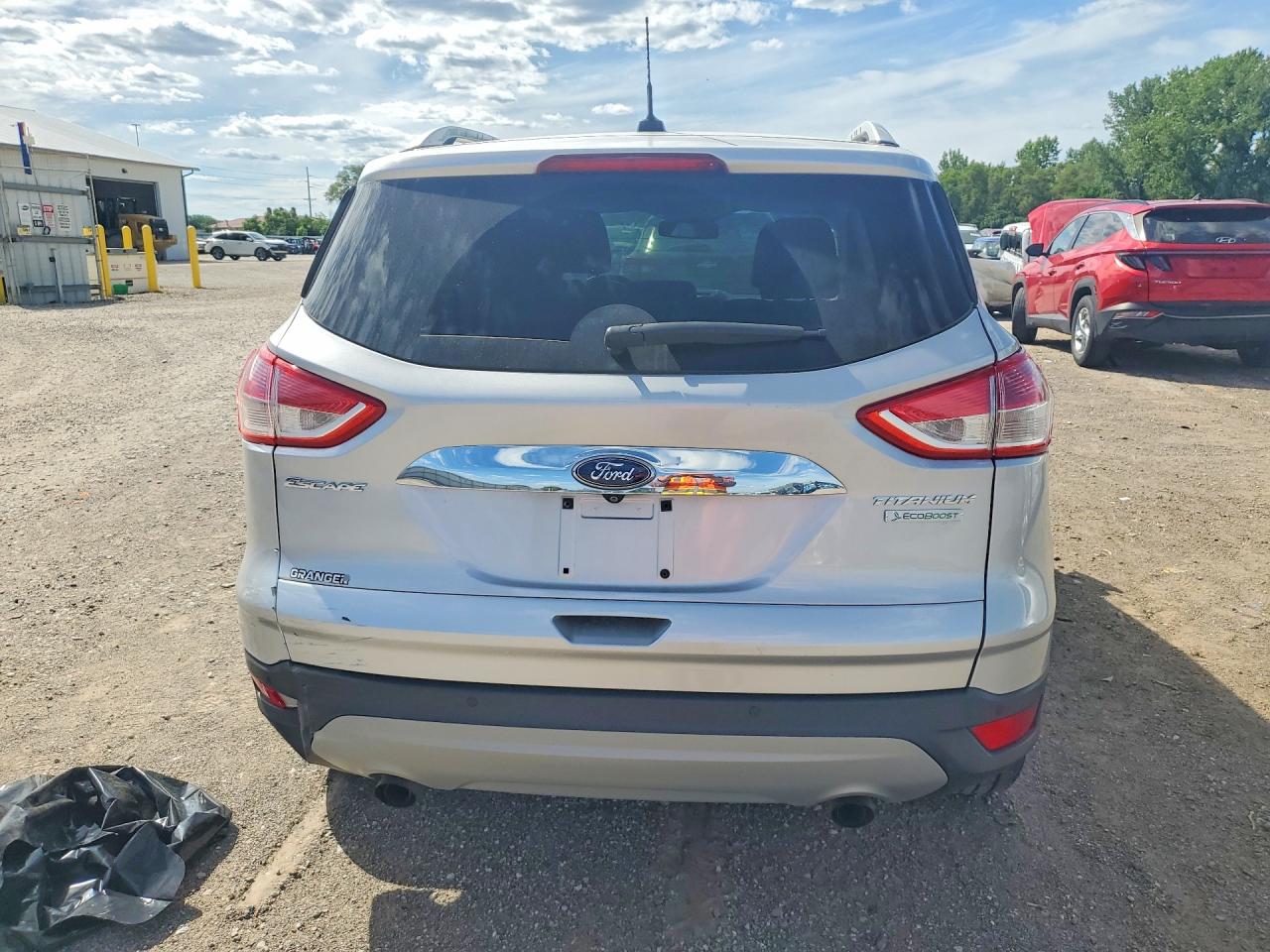 2015 Ford Escape Titanium Silver vin: 1FMCU0JX4FUB47772