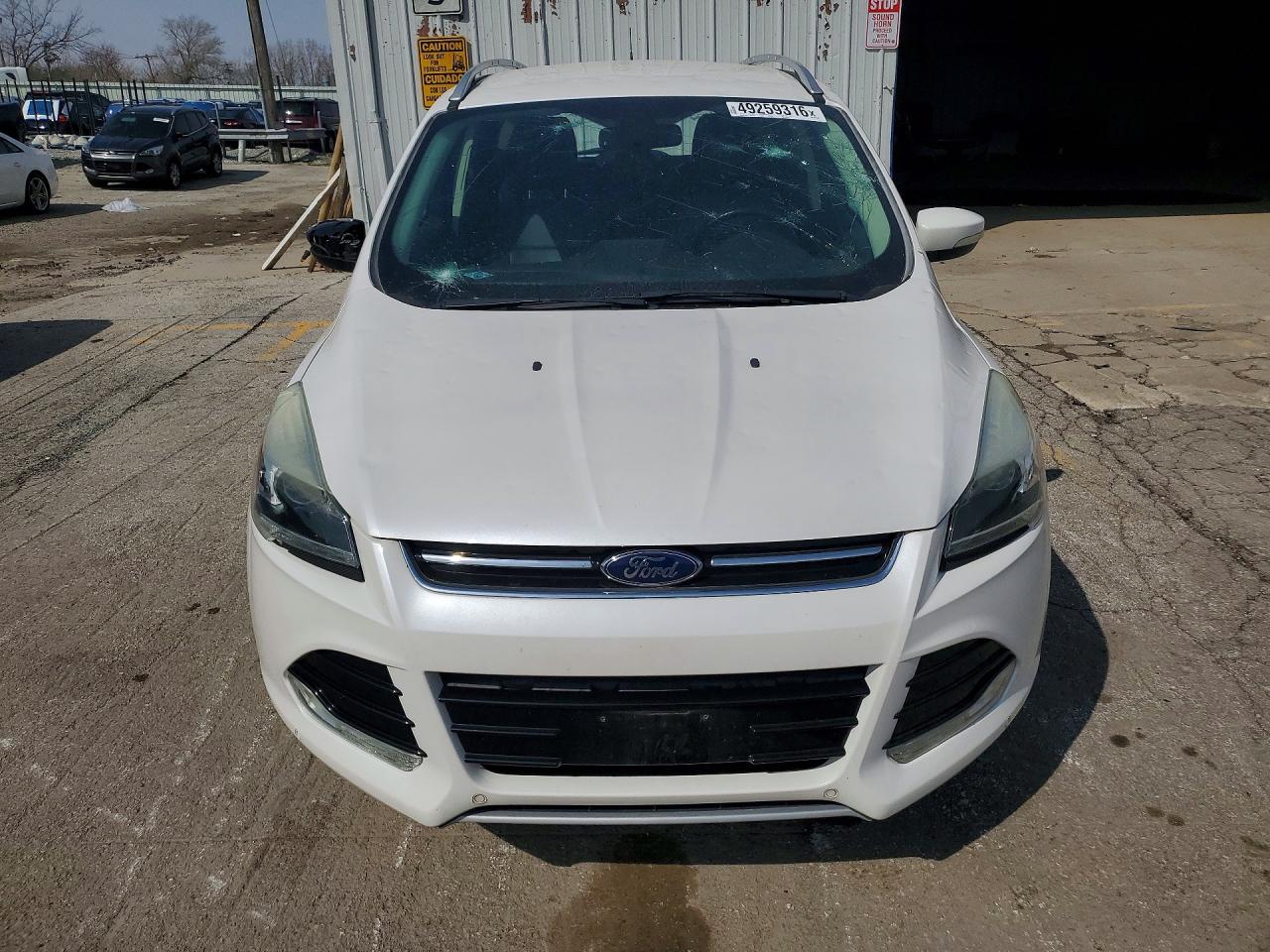 2015 Ford Escape Titanium White vin: 1FMCU0JX4FUC23779