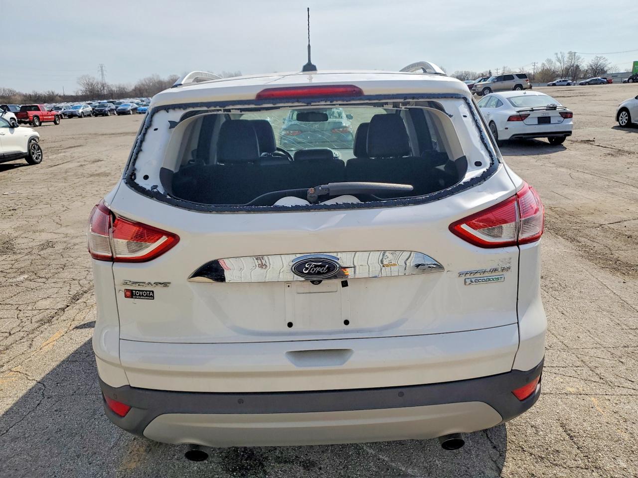 2015 Ford Escape Titanium White vin: 1FMCU0JX4FUC23779