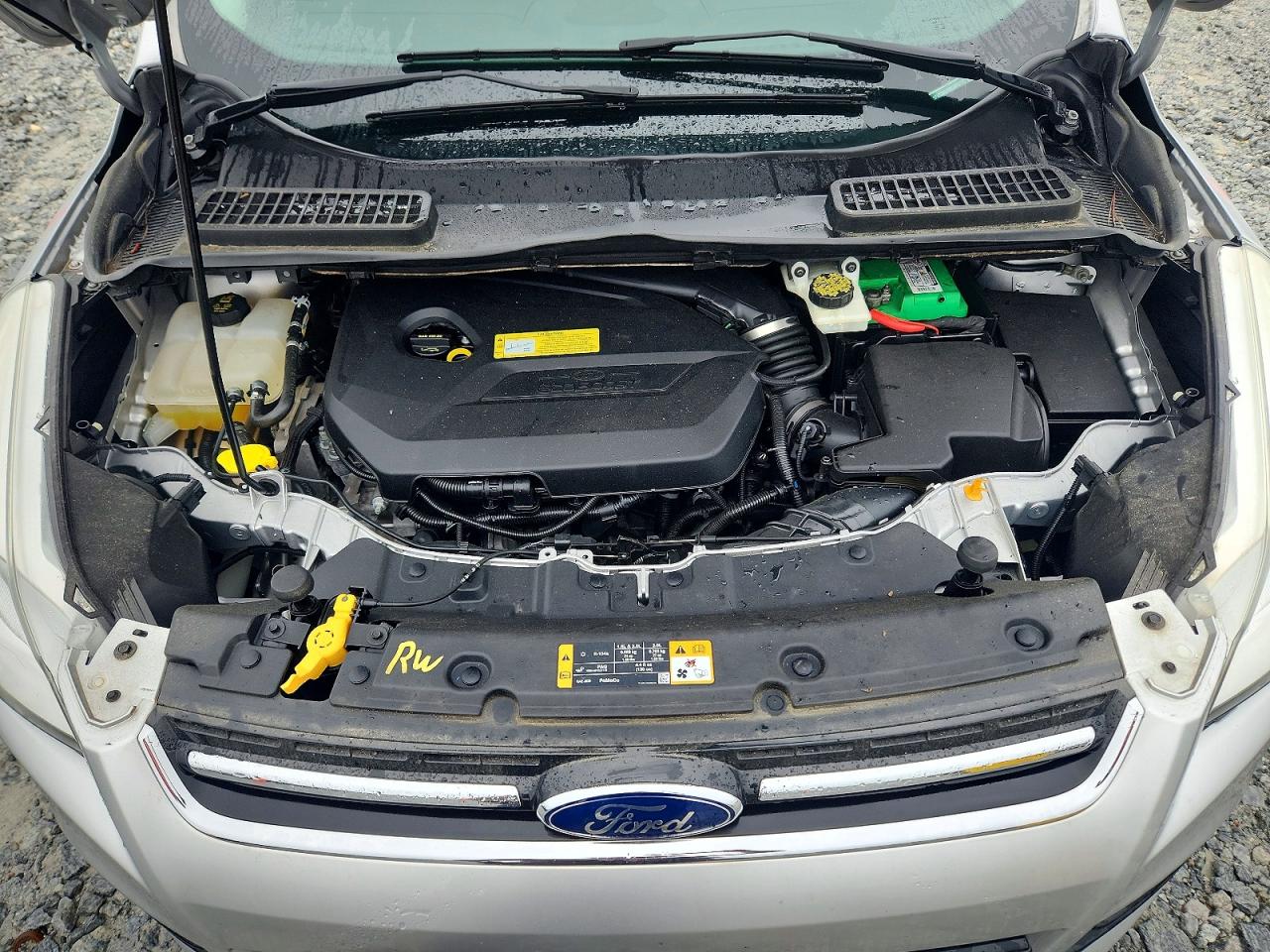 2014 Ford Escape Titanium Silver vin: 1FMCU0JX5EUA19717