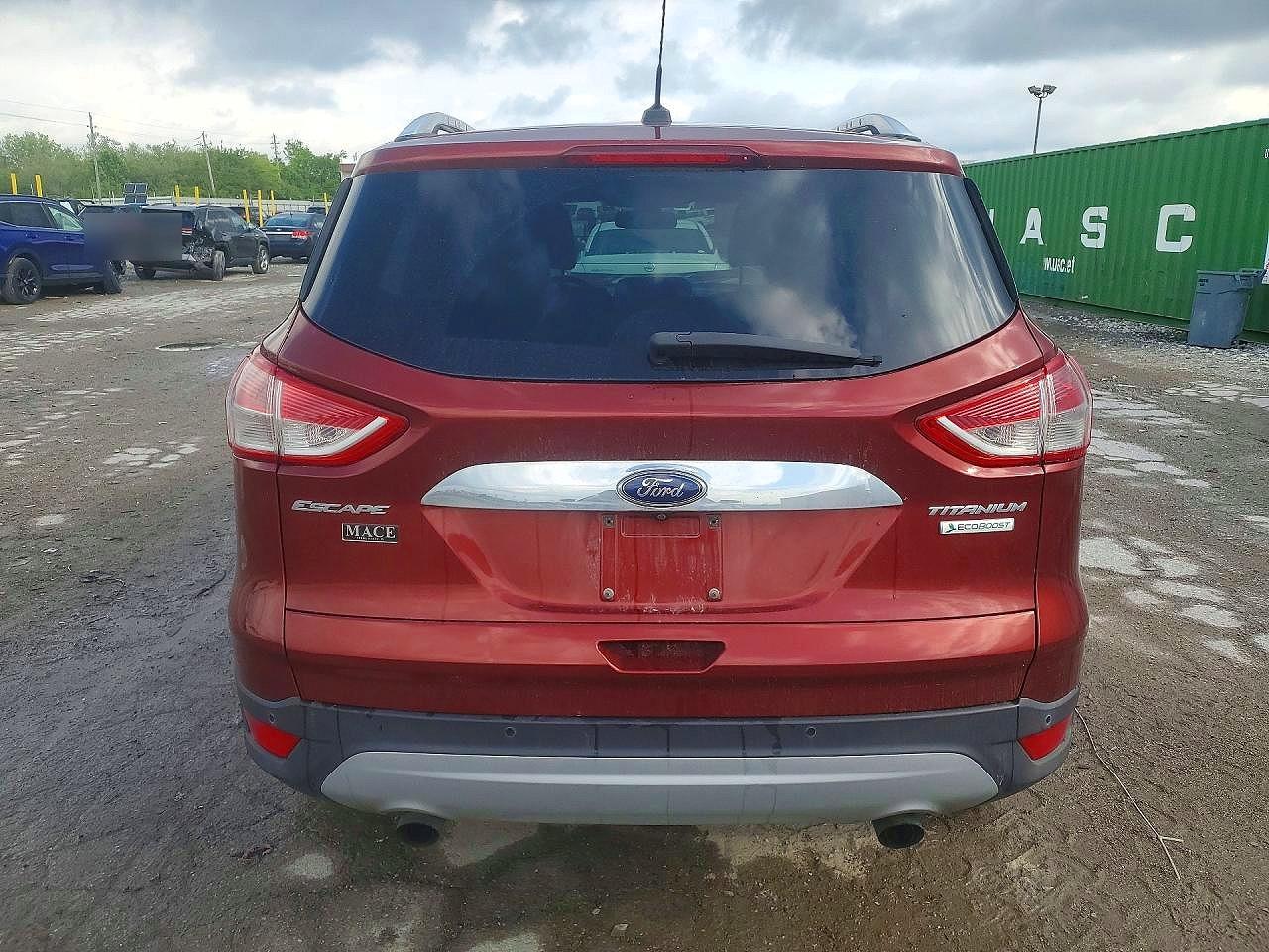 2014 Ford Escape Titanium Red vin: 1FMCU0JX5EUA75057