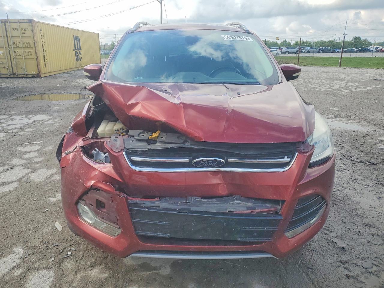 2014 Ford Escape Titanium Red vin: 1FMCU0JX5EUA75057