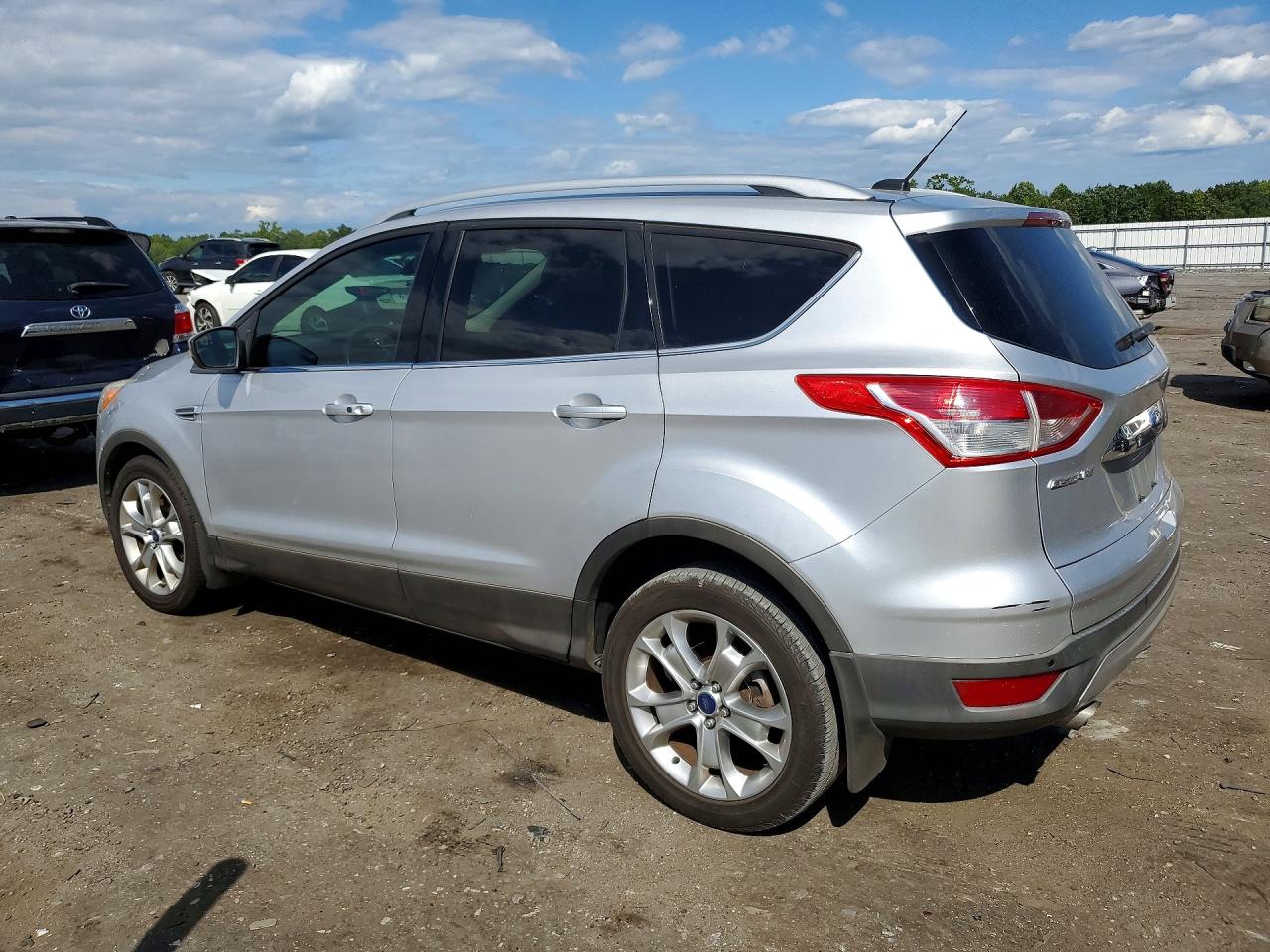 2014 Ford Escape Titanium Silver vin: 1FMCU0JX5EUB34043