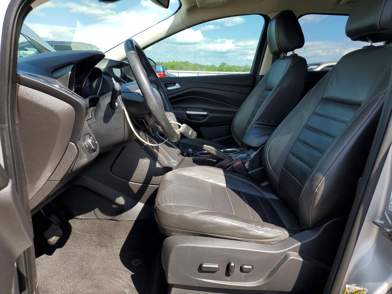 2014 Ford Escape Titanium Silver vin: 1FMCU0JX5EUB34043