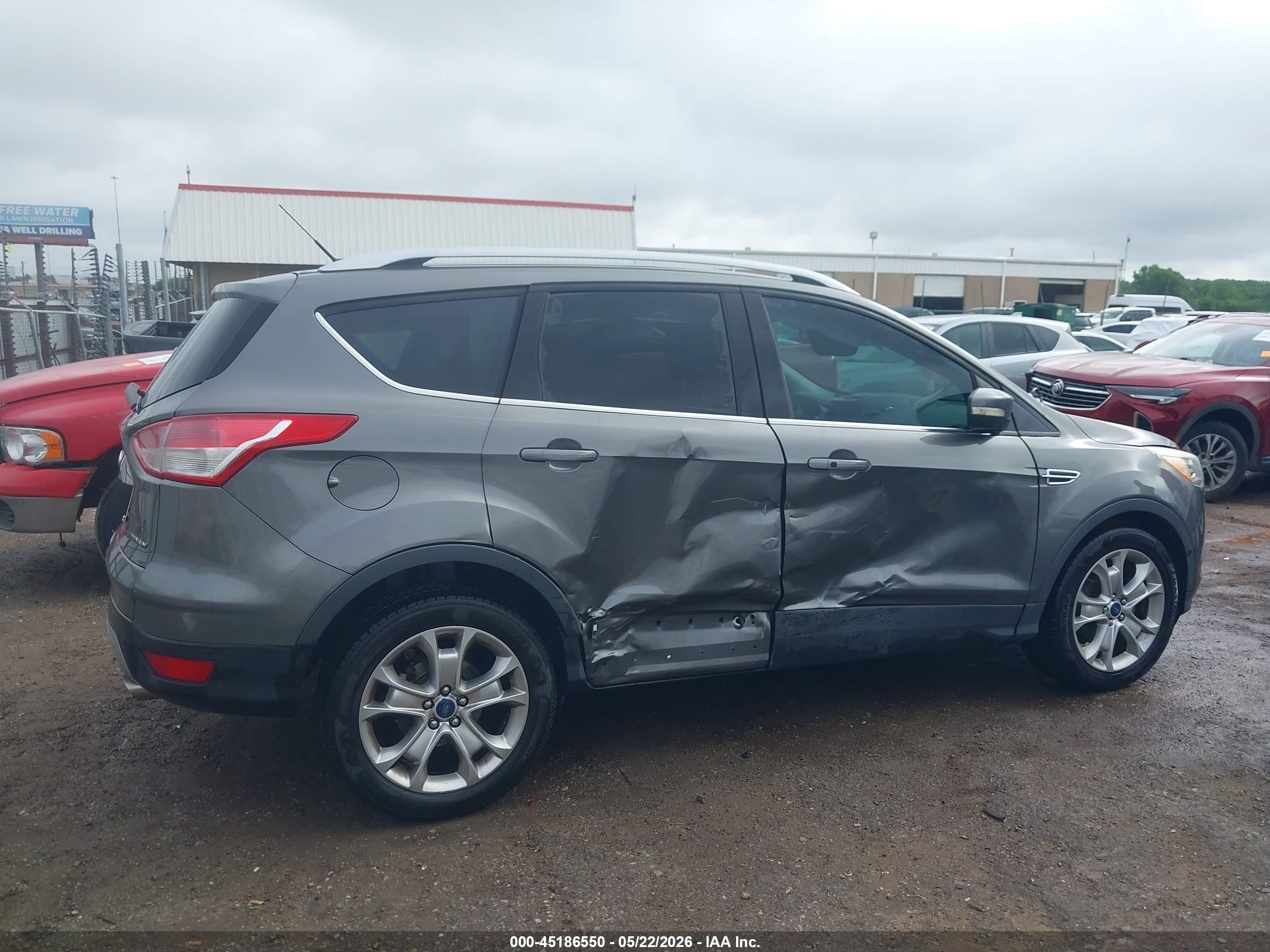 2014 Ford Escape Titanium Черный vin: 1FMCU0JX5EUB45589
