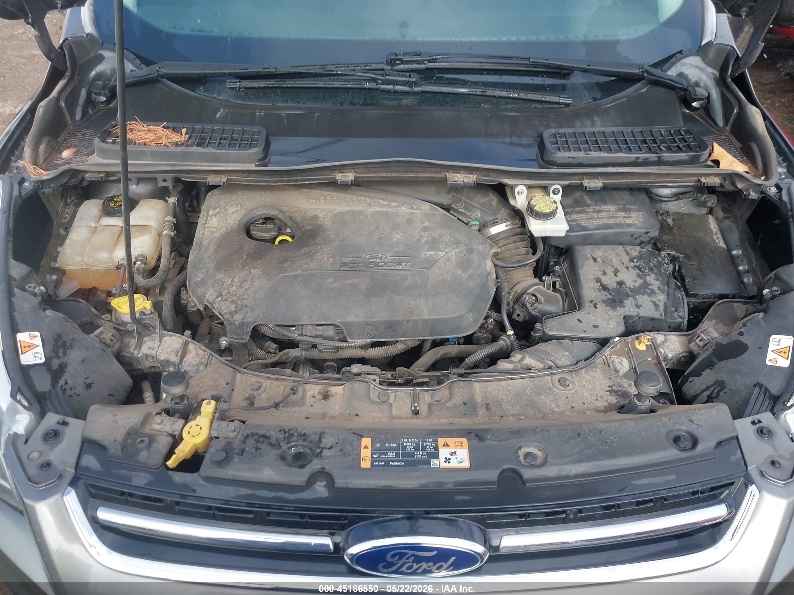 2014 Ford Escape Titanium Черный vin: 1FMCU0JX5EUB45589