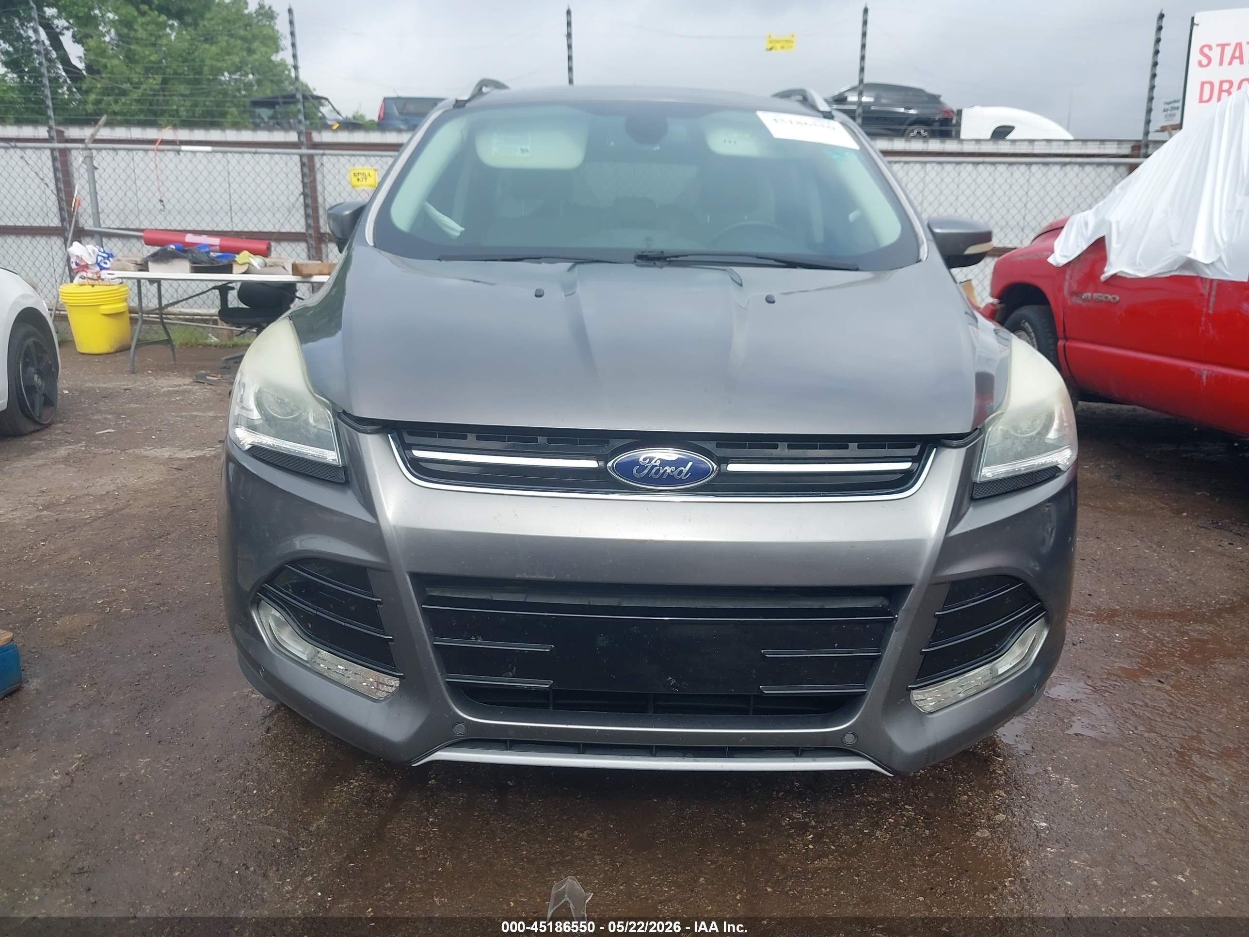 2014 Ford Escape Titanium Черный vin: 1FMCU0JX5EUB45589