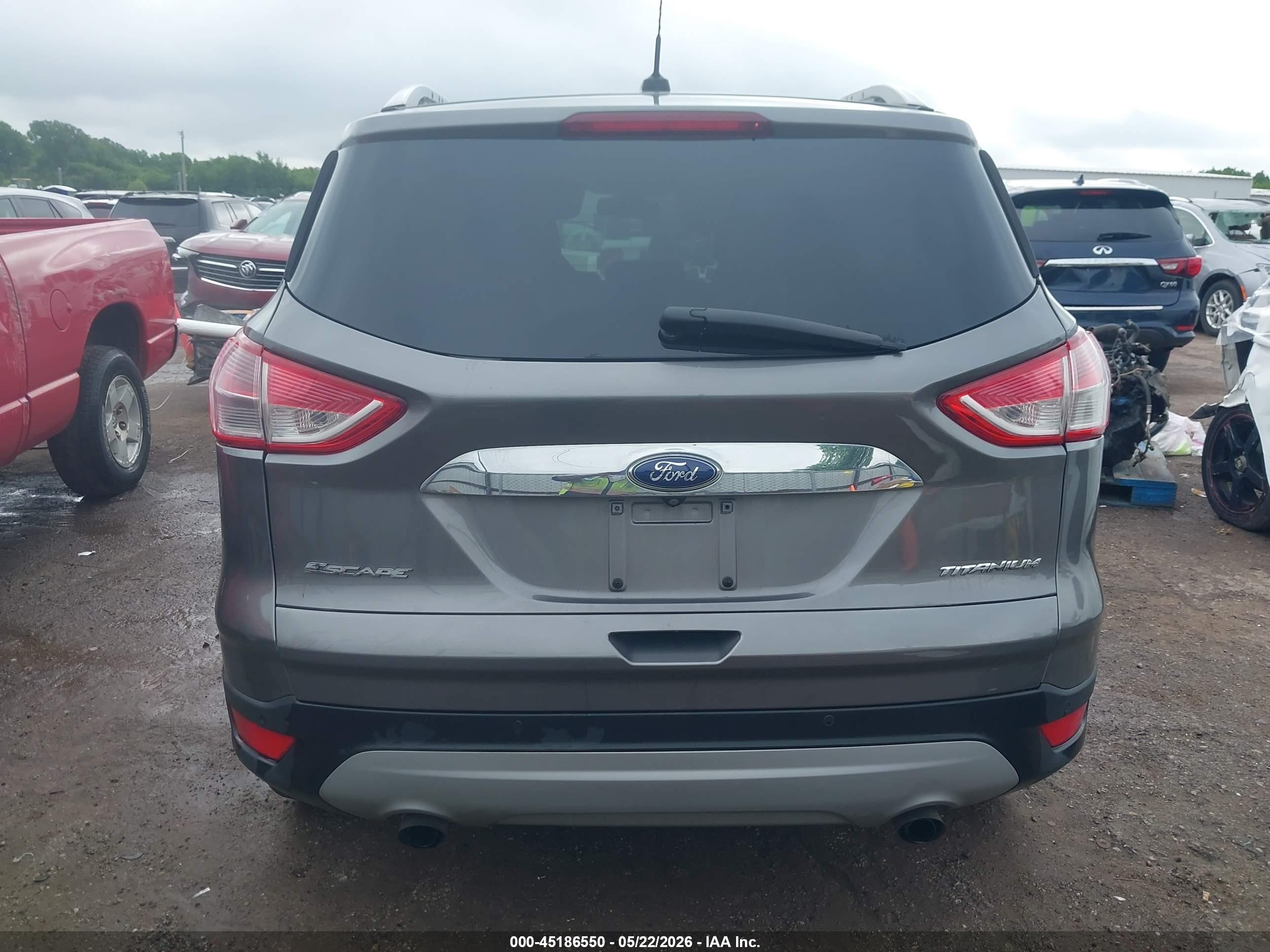 2014 Ford Escape Titanium Черный vin: 1FMCU0JX5EUB45589
