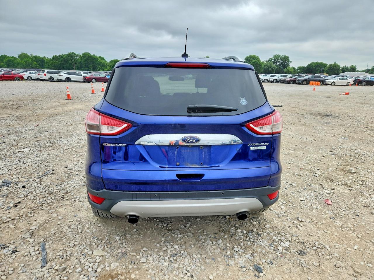 2014 Ford Escape Titanium Blue vin: 1FMCU0JX5EUB60898