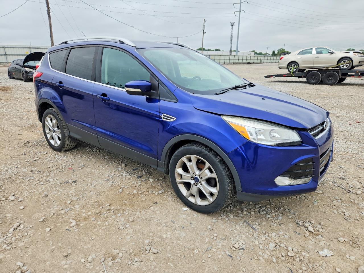 2014 Ford Escape Titanium Blue vin: 1FMCU0JX5EUB60898