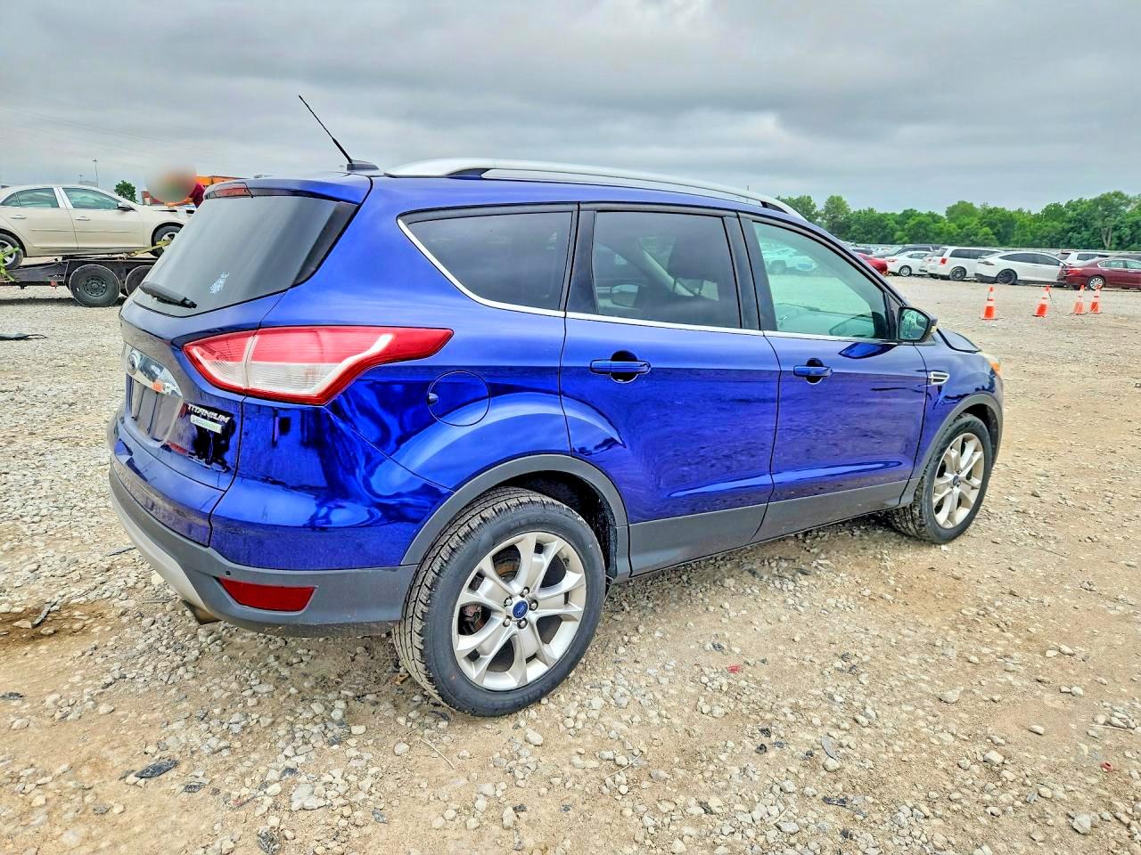 2014 Ford Escape Titanium Blue vin: 1FMCU0JX5EUB60898
