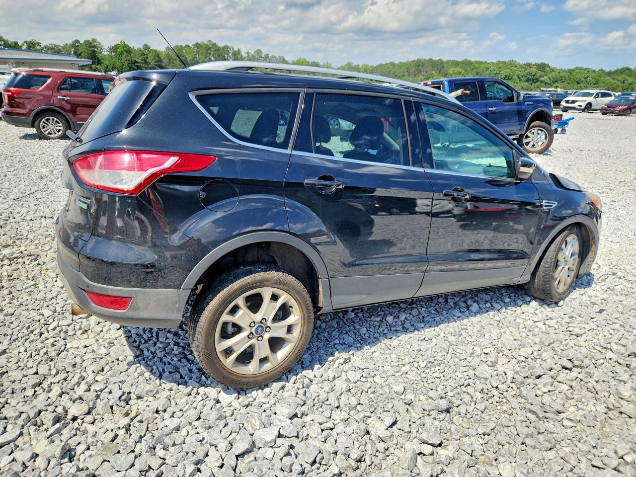 2014 Ford Escape Titanium Черный vin: 1FMCU0JX5EUC46874