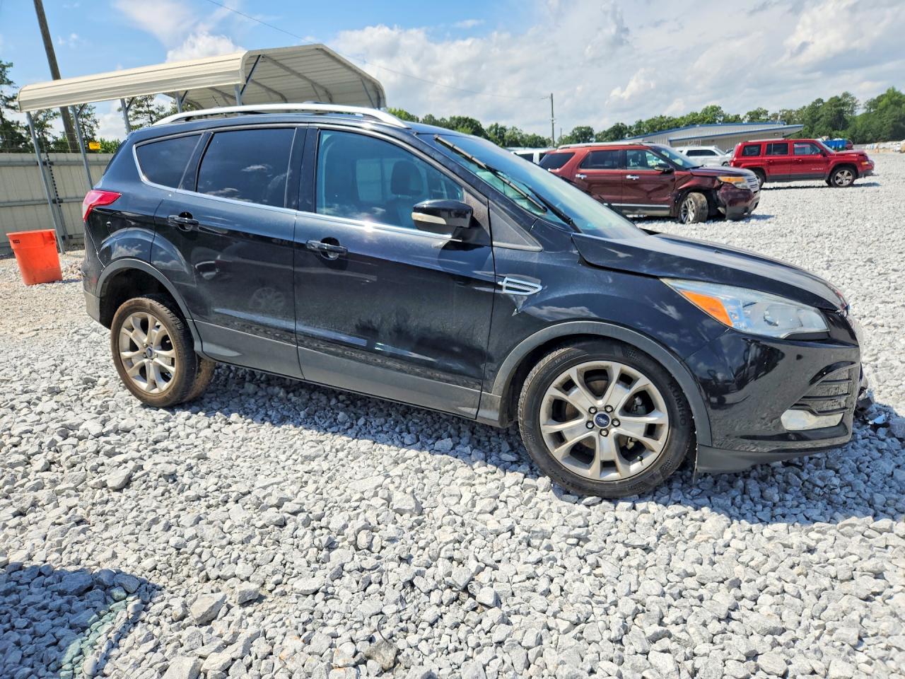 2014 Ford Escape Titanium Черный vin: 1FMCU0JX5EUC46874