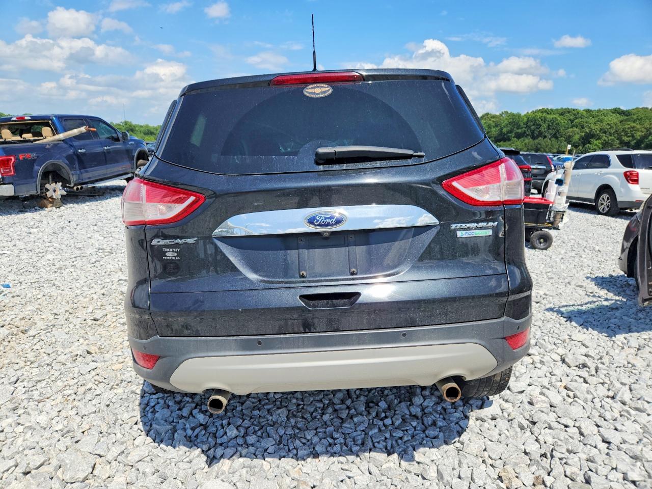 2014 Ford Escape Titanium Черный vin: 1FMCU0JX5EUC46874