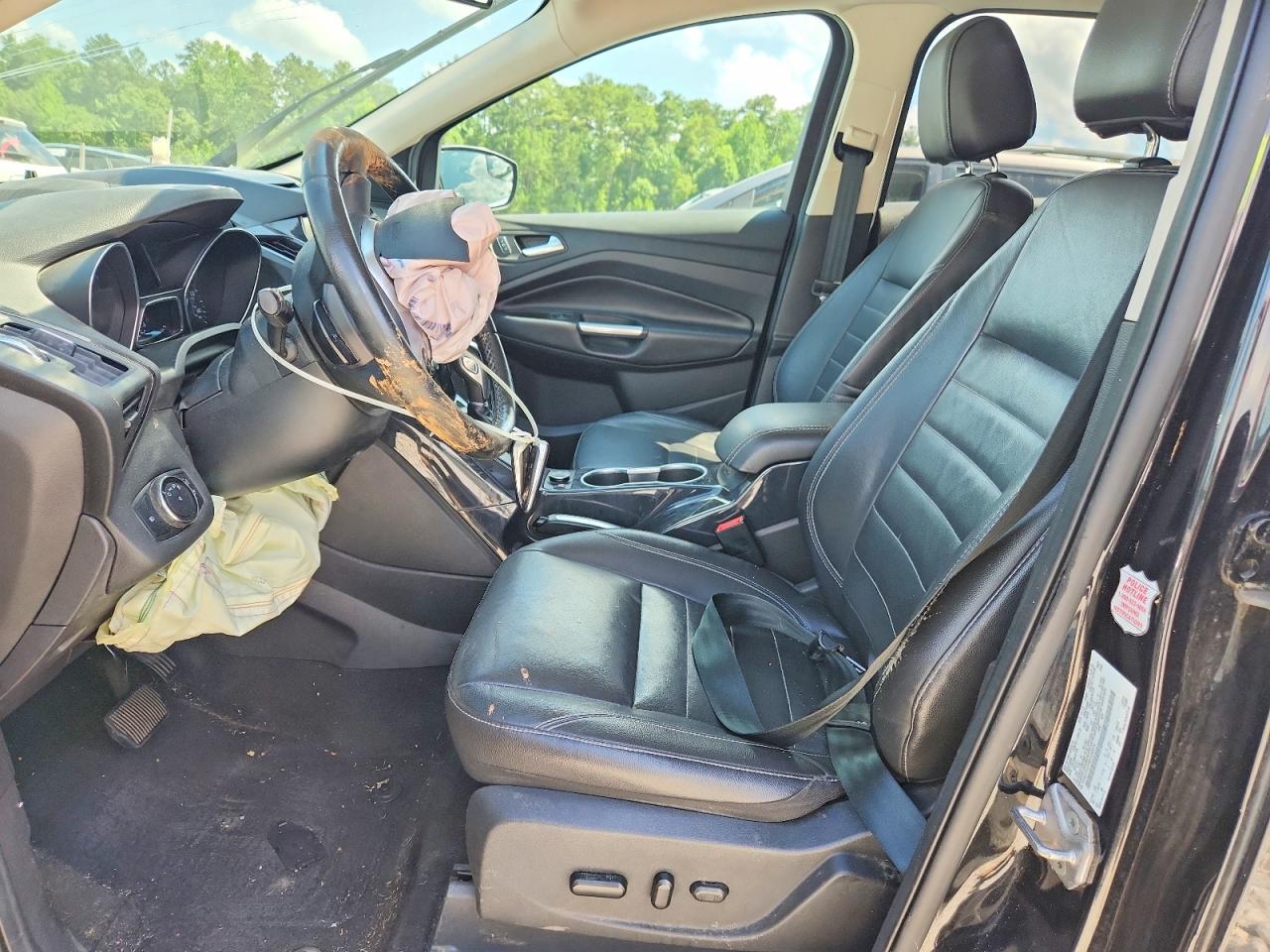 2014 Ford Escape Titanium Черный vin: 1FMCU0JX5EUC46874