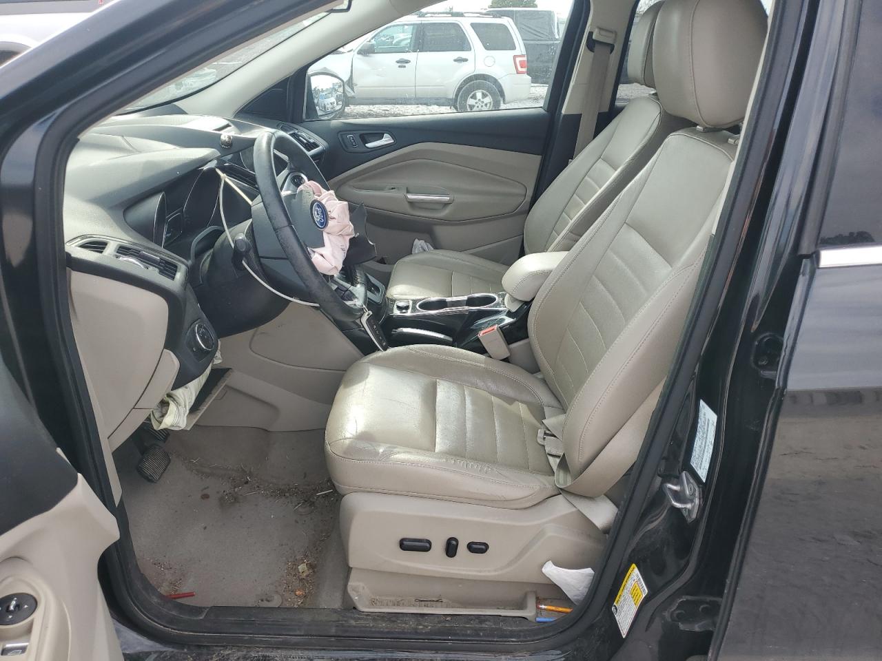 2014 Ford Escape Titanium Black vin: 1FMCU0JX5EUE39543