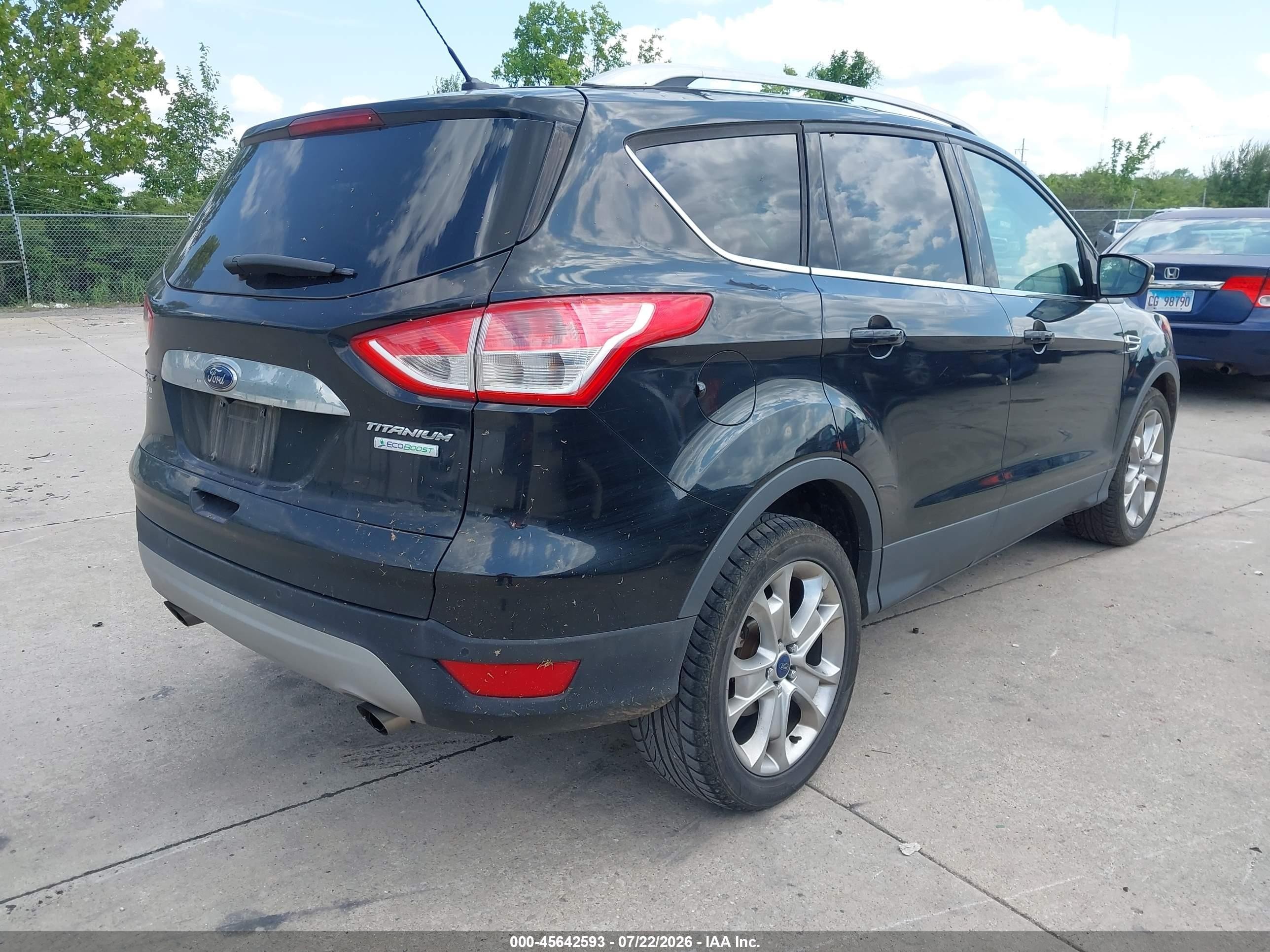 2015 Ford Escape Titanium Black vin: 1FMCU0JX5FUA05009