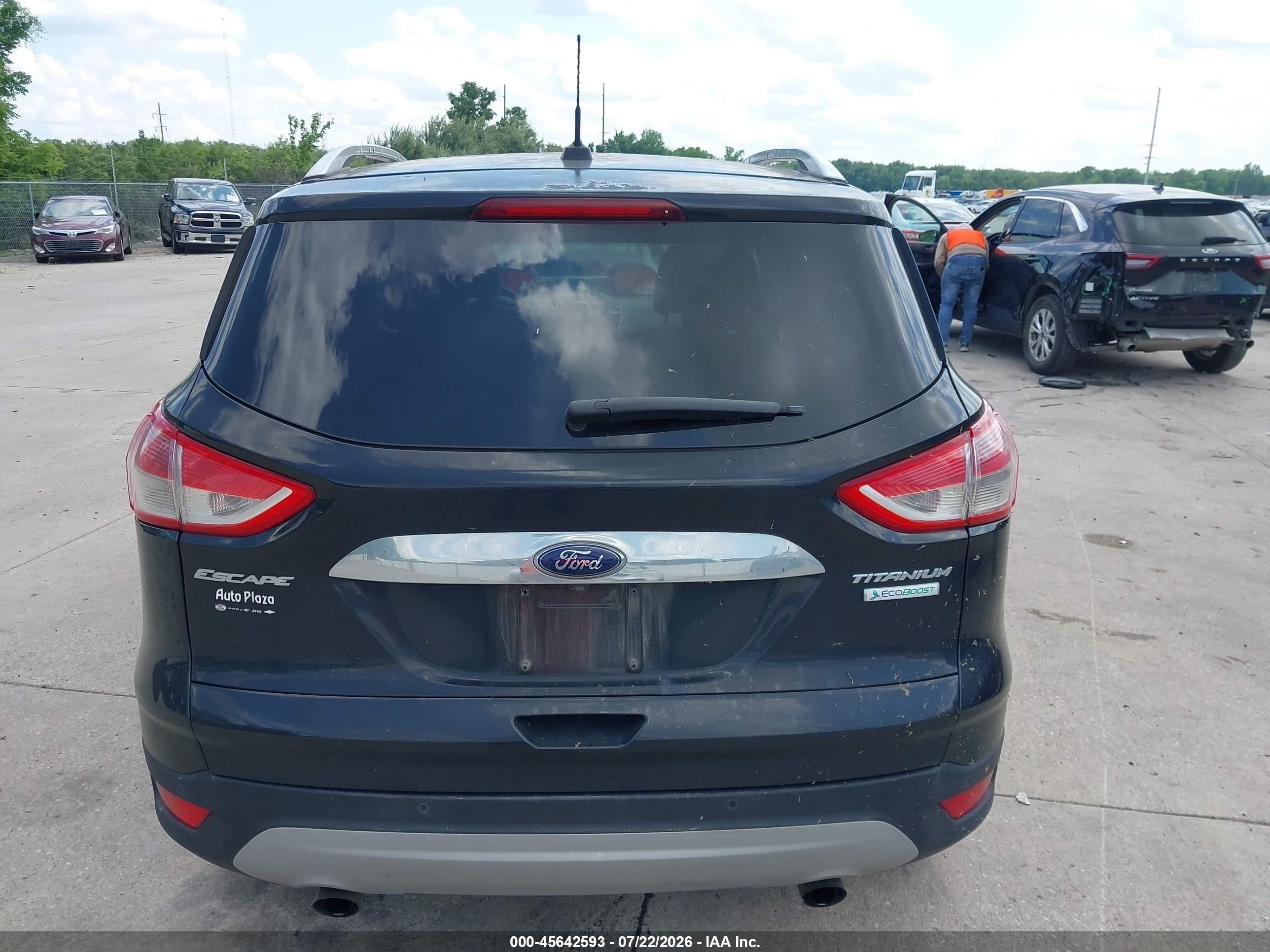 2015 Ford Escape Titanium Black vin: 1FMCU0JX5FUA05009