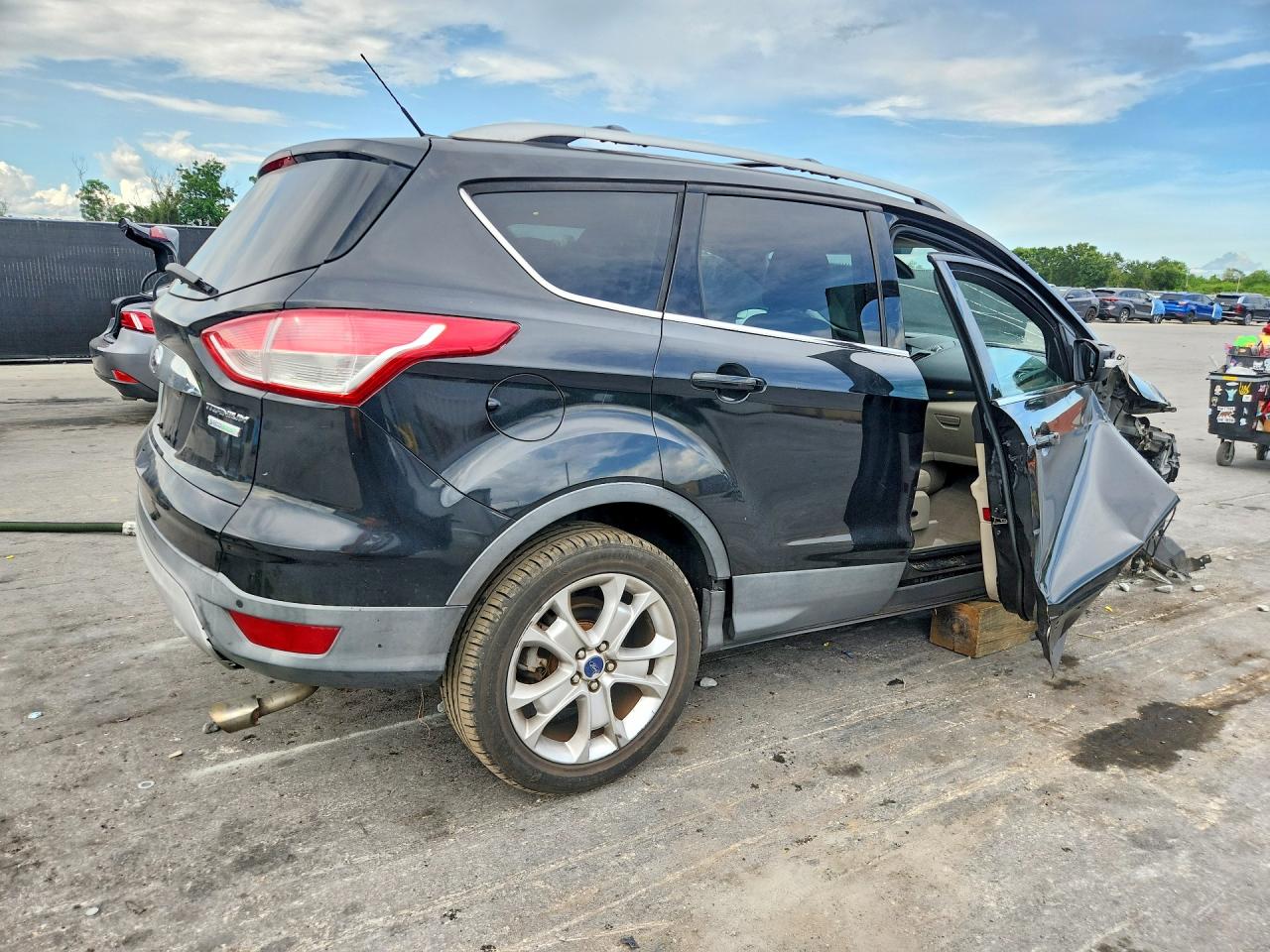 2015 Ford Escape Titanium Black vin: 1FMCU0JX5FUB01688