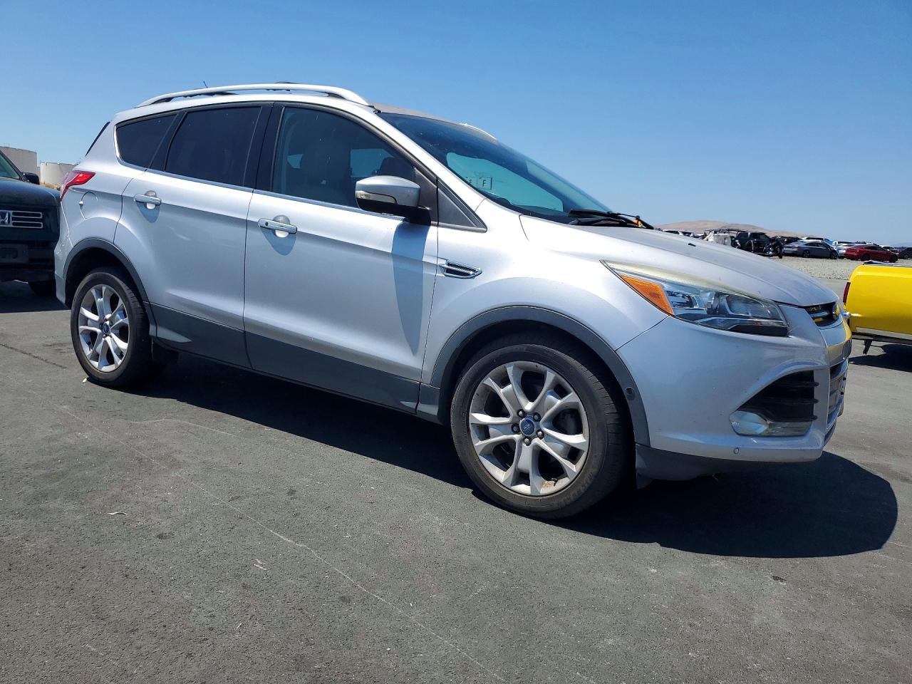 2015 Ford Escape Titanium Silver vin: 1FMCU0JX5FUB07782