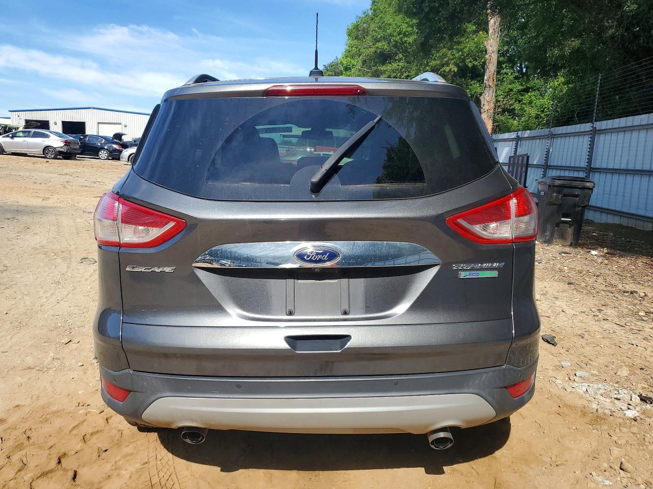 2015 Ford Escape Titanium Серый vin: 1FMCU0JX5FUB56318