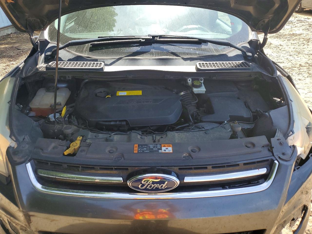 2015 Ford Escape Titanium Серый vin: 1FMCU0JX5FUB56318