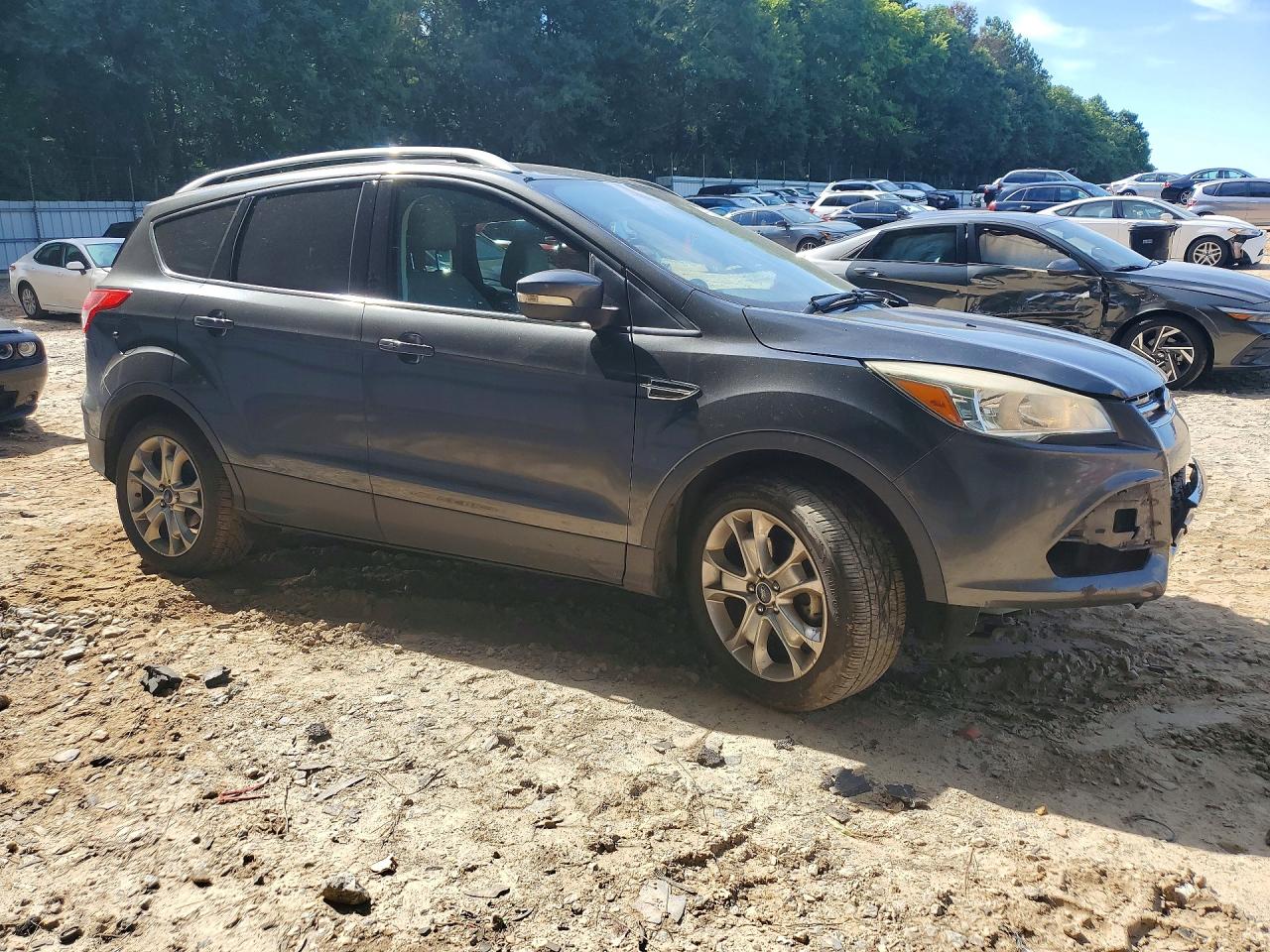 2015 Ford Escape Titanium Серый vin: 1FMCU0JX5FUB56318