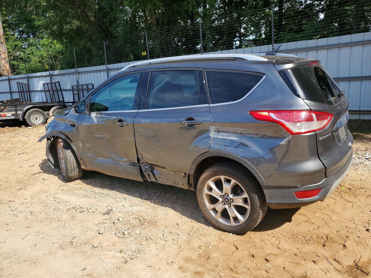 2015 Ford Escape Titanium Серый vin: 1FMCU0JX5FUB56318