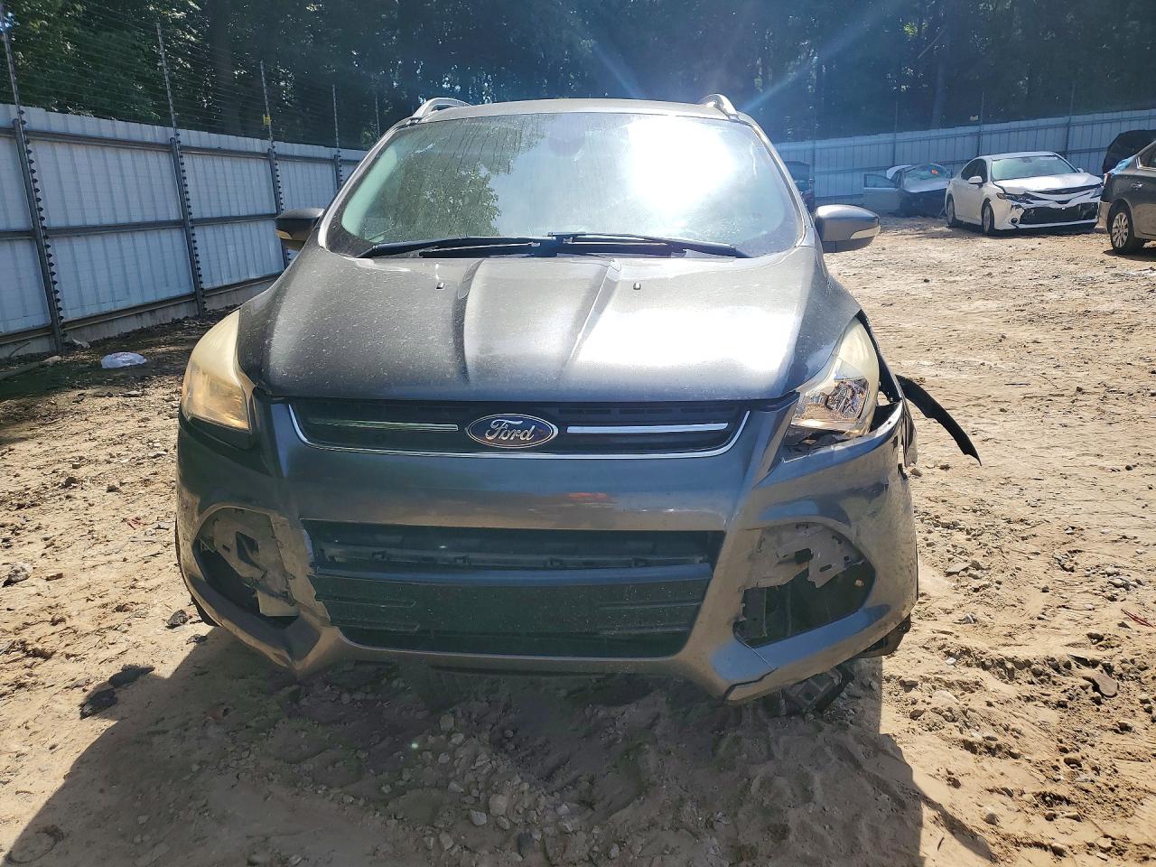 2015 Ford Escape Titanium Серый vin: 1FMCU0JX5FUB56318