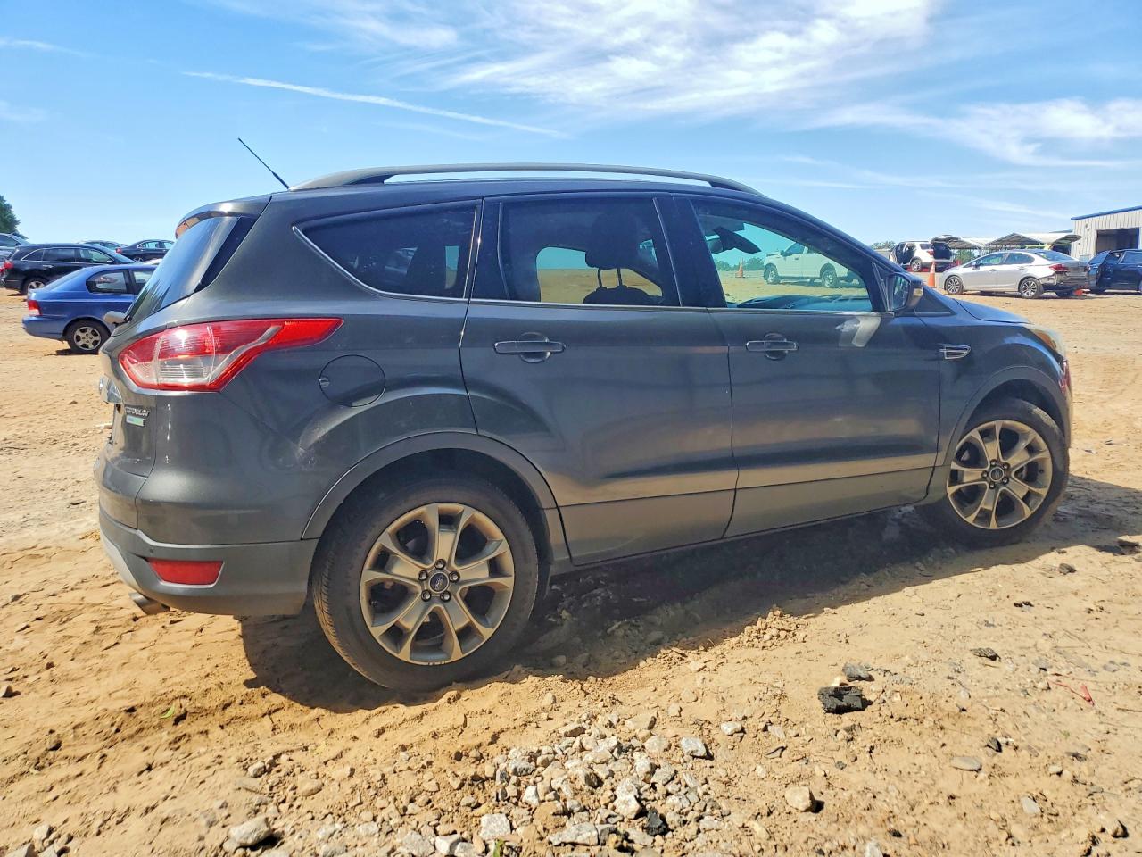 2015 Ford Escape Titanium Серый vin: 1FMCU0JX5FUB56318