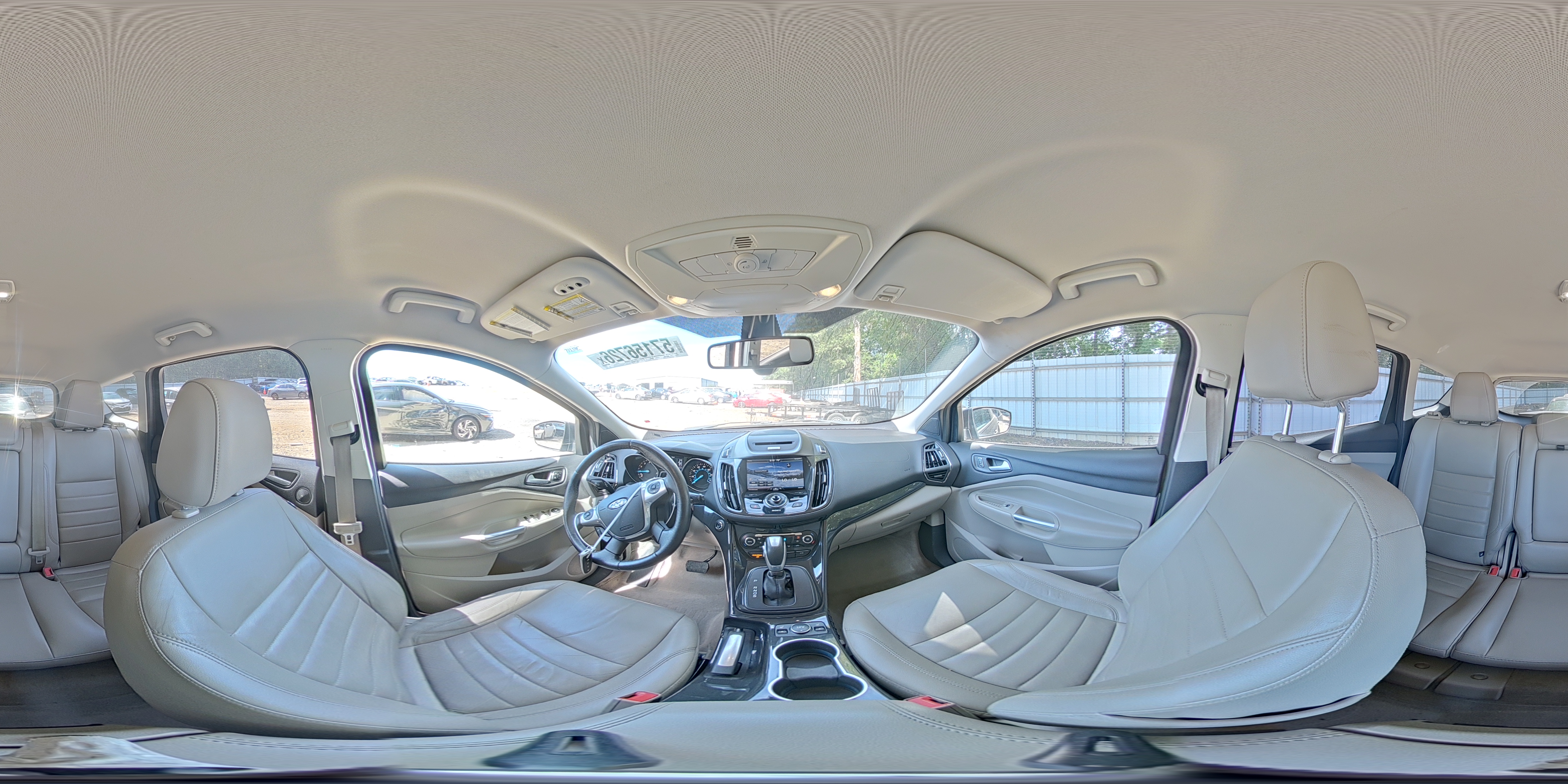 2015 Ford Escape Titanium Серый vin: 1FMCU0JX5FUB56318