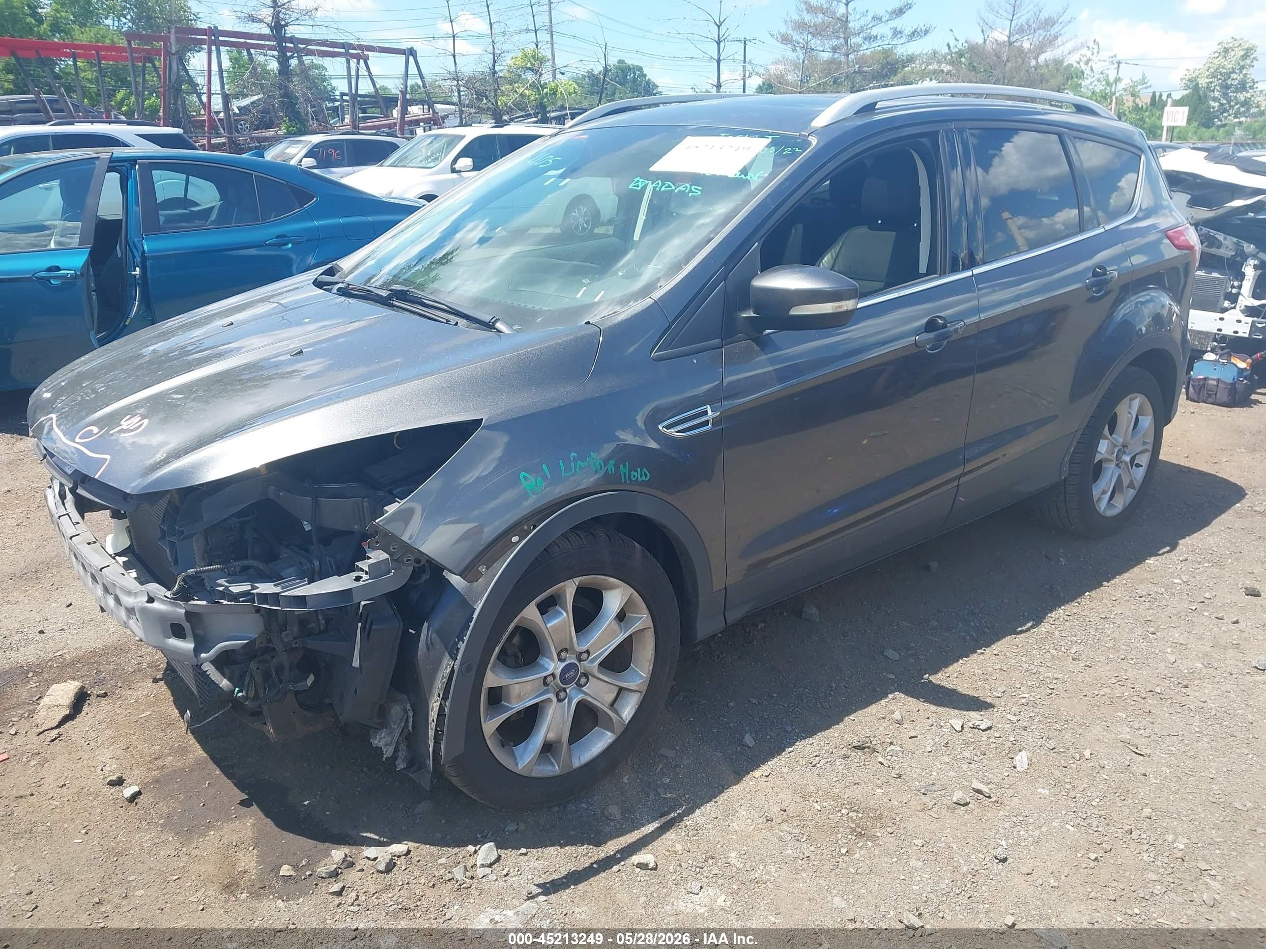 2015 Ford Escape Titanium Gray vin: 1FMCU0JX5FUB79775