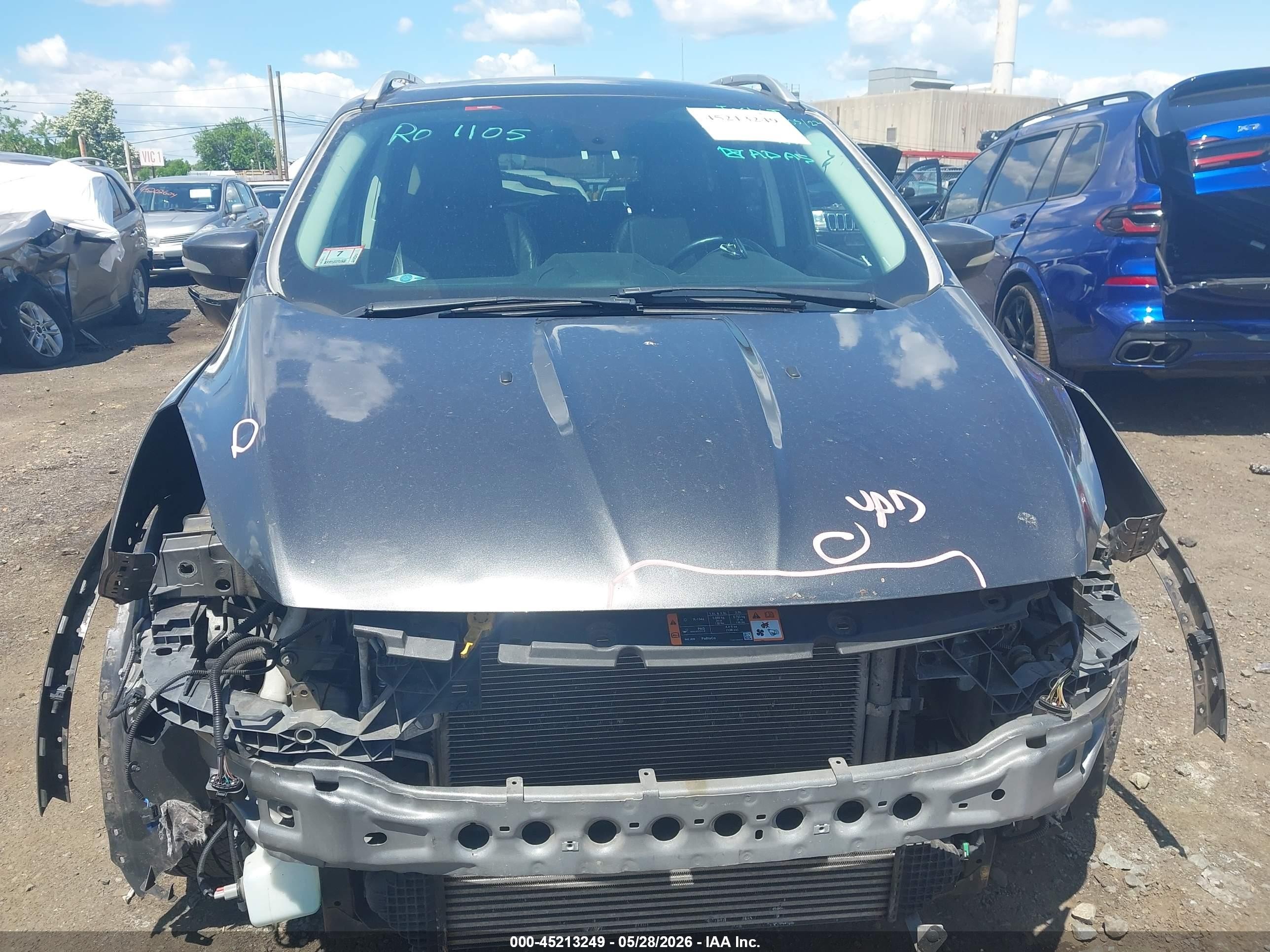 2015 Ford Escape Titanium Gray vin: 1FMCU0JX5FUB79775