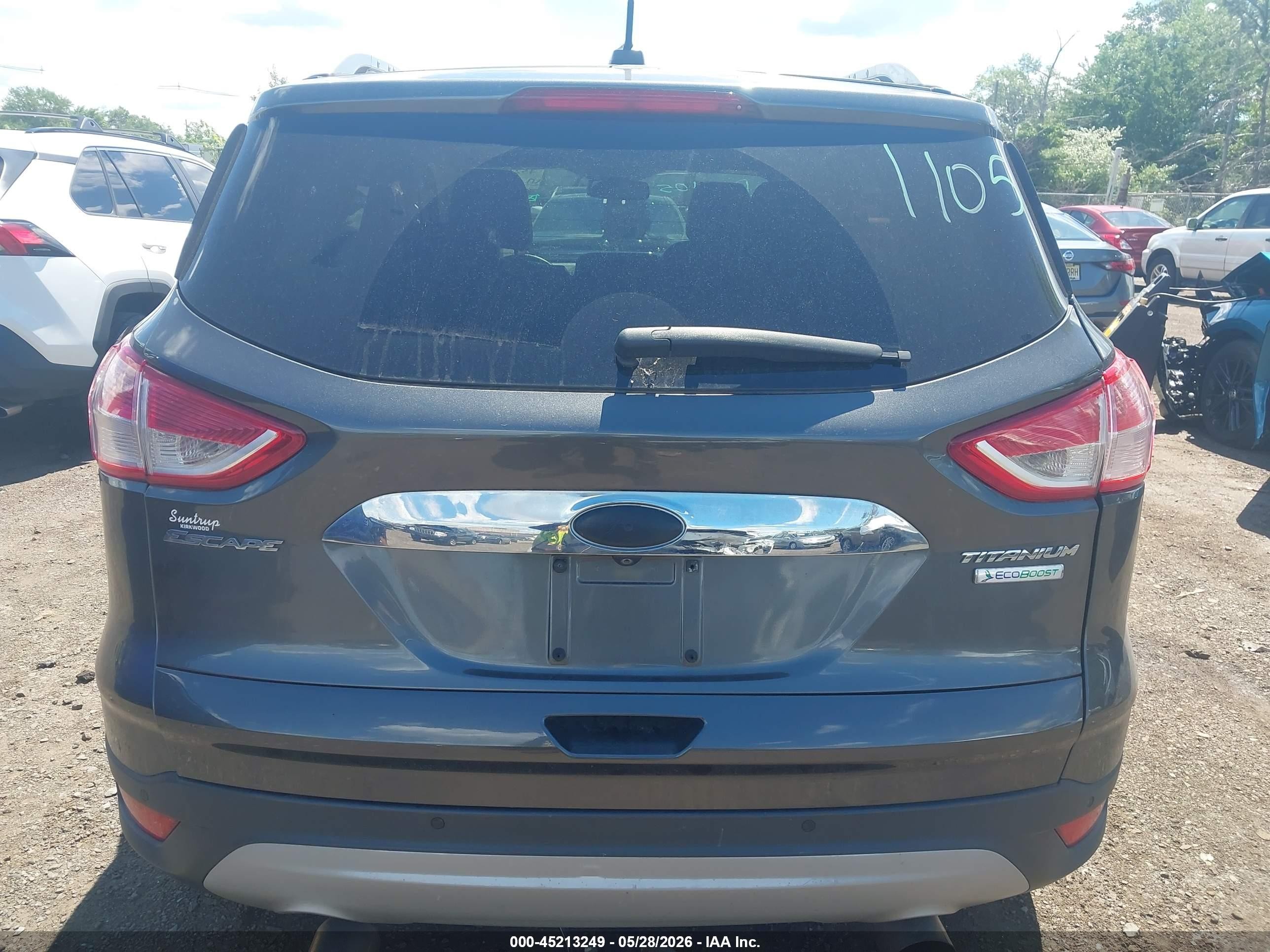 2015 Ford Escape Titanium Gray vin: 1FMCU0JX5FUB79775