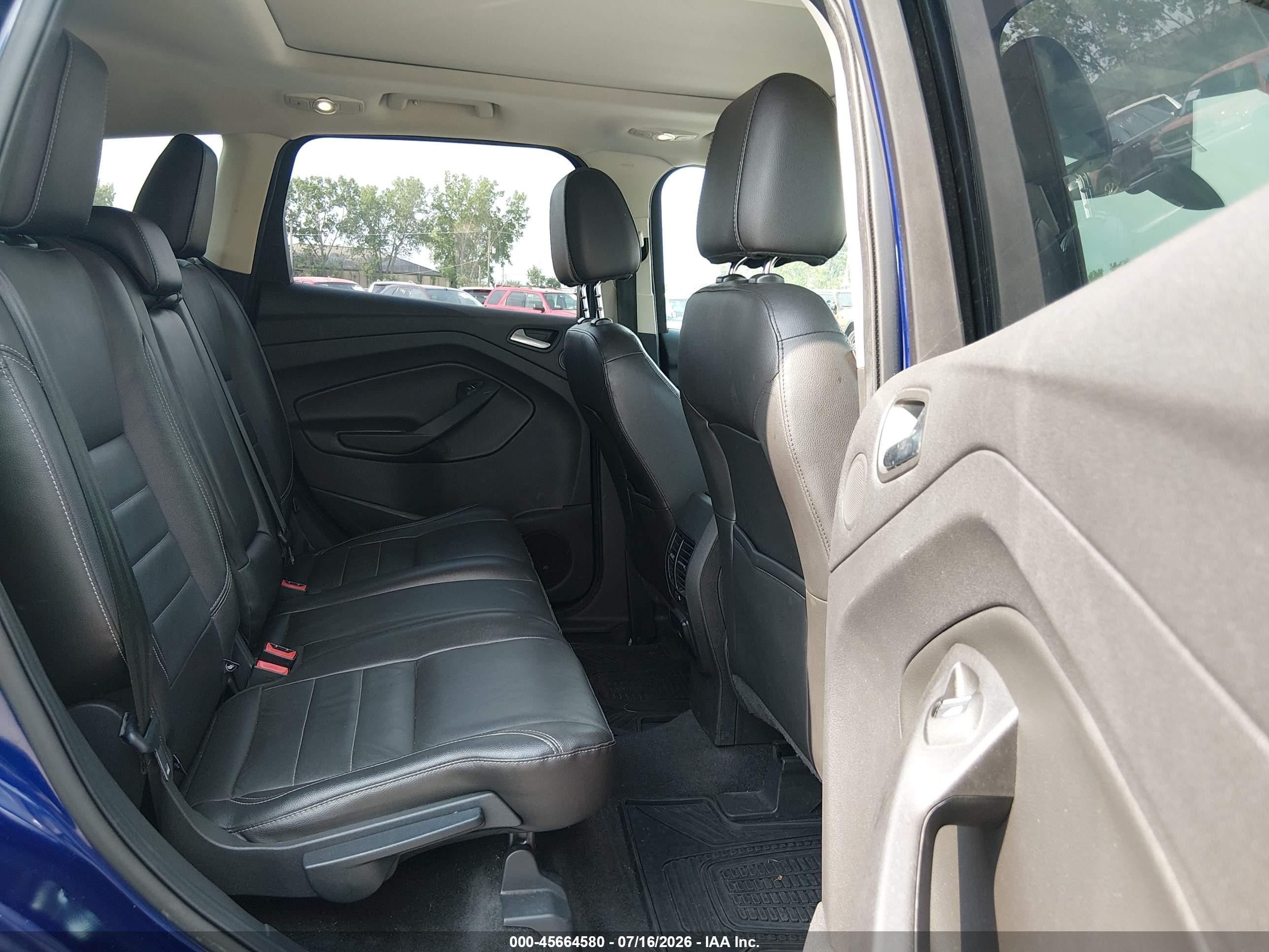 2014 Ford Escape Titanium Синий vin: 1FMCU0JX6EUA98296