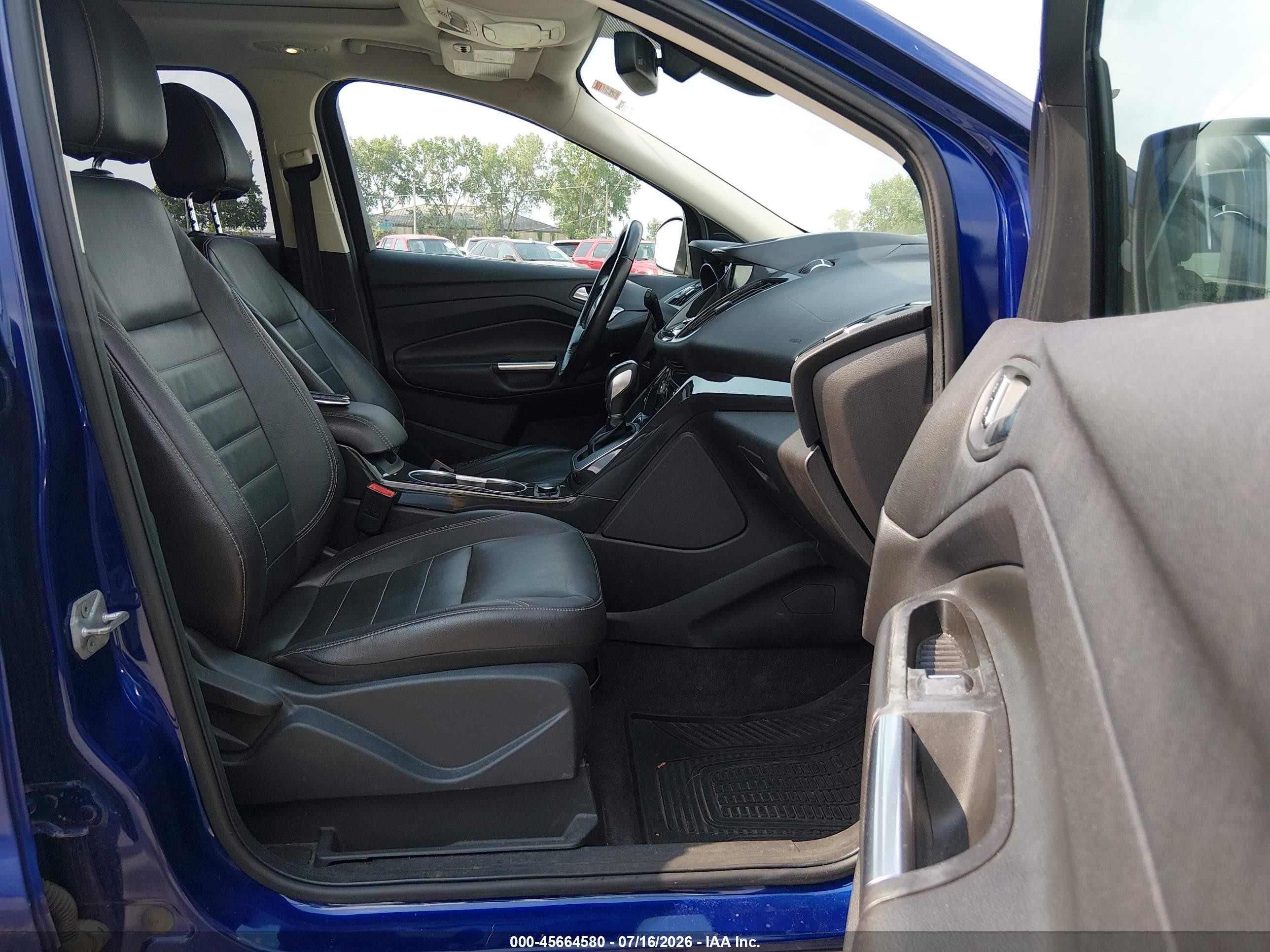 2014 Ford Escape Titanium Синий vin: 1FMCU0JX6EUA98296