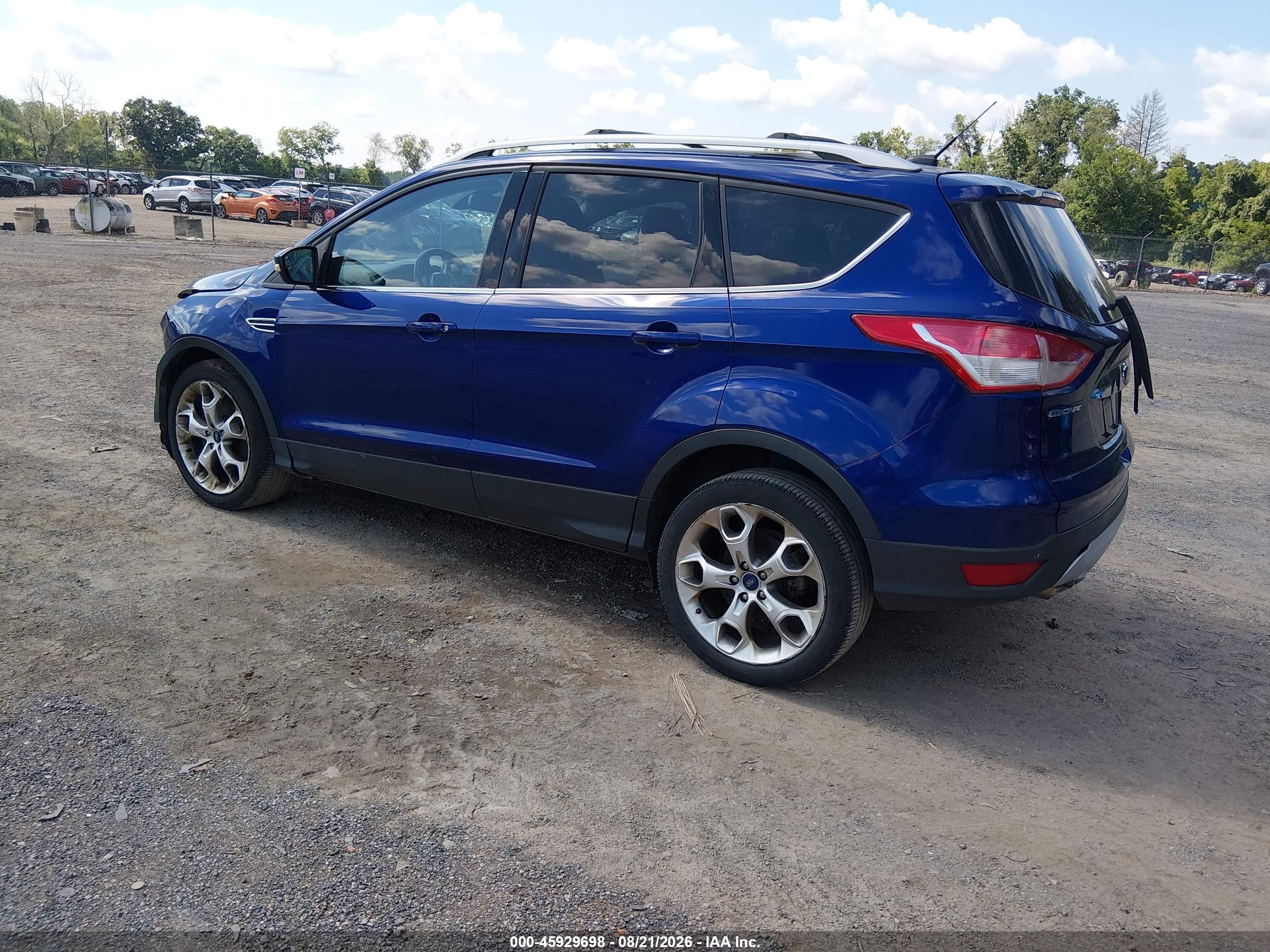 2014 Ford Escape Titanium Blue vin: 1FMCU0JX6EUC18906