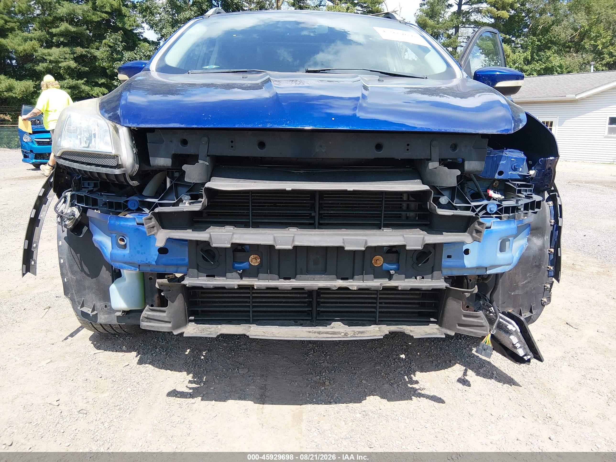 2014 Ford Escape Titanium Blue vin: 1FMCU0JX6EUC18906