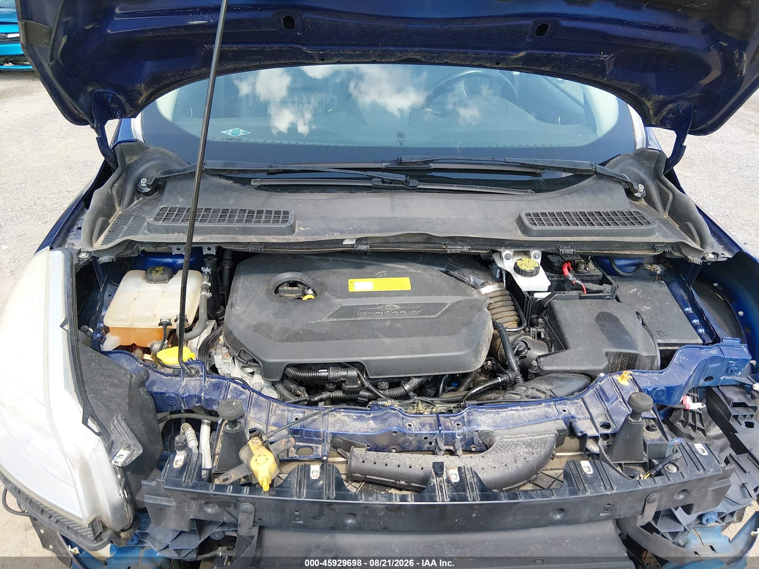2014 Ford Escape Titanium Blue vin: 1FMCU0JX6EUC18906