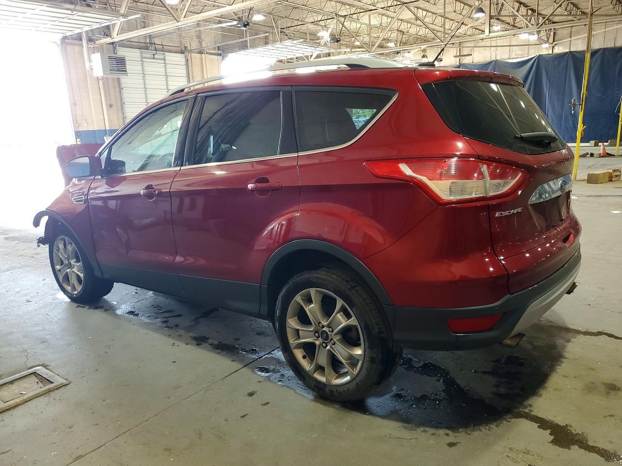 2014 Ford Escape Titanium Red vin: 1FMCU0JX6EUC19604