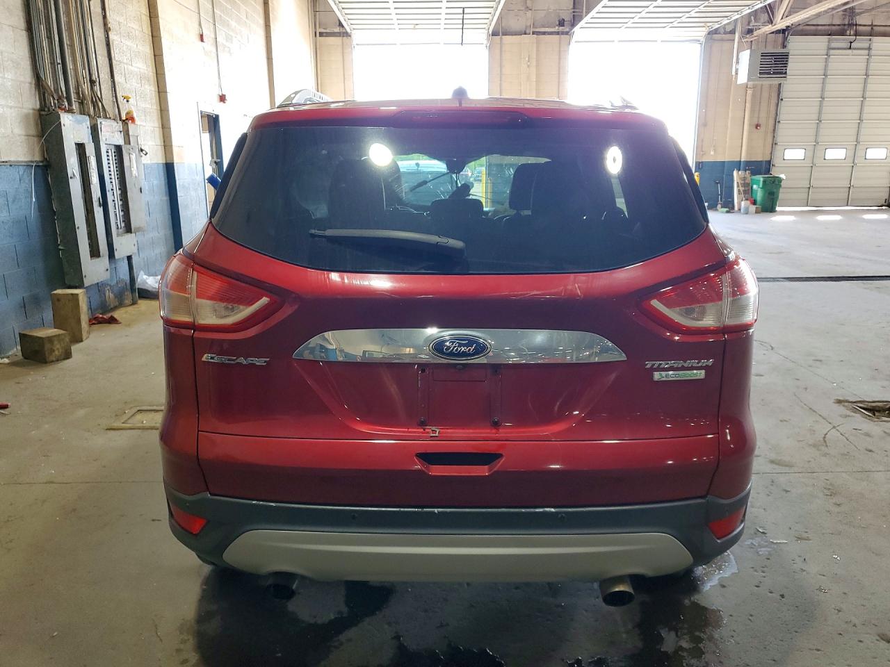 2014 Ford Escape Titanium Red vin: 1FMCU0JX6EUC19604