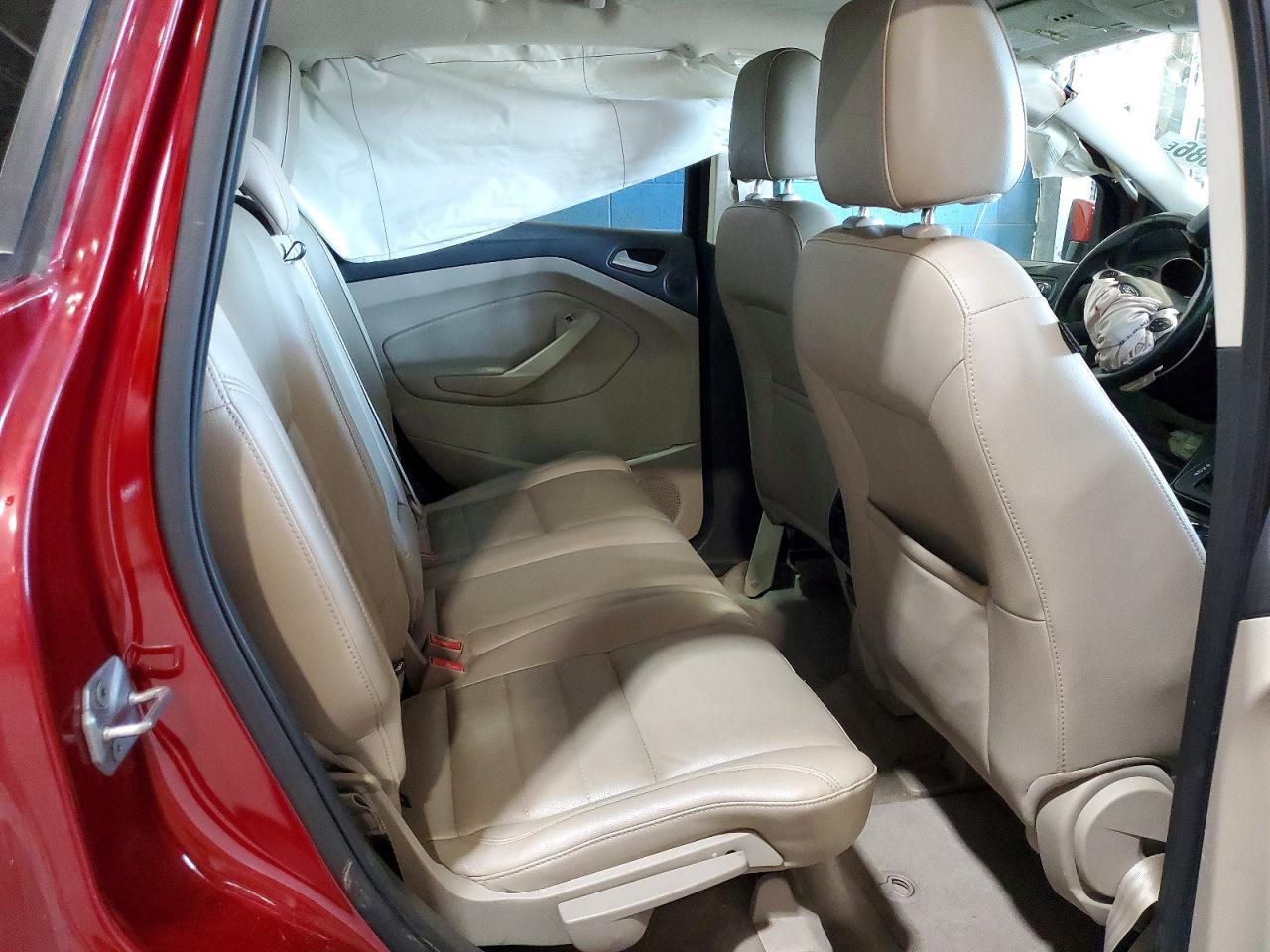 2014 Ford Escape Titanium Red vin: 1FMCU0JX6EUC19604