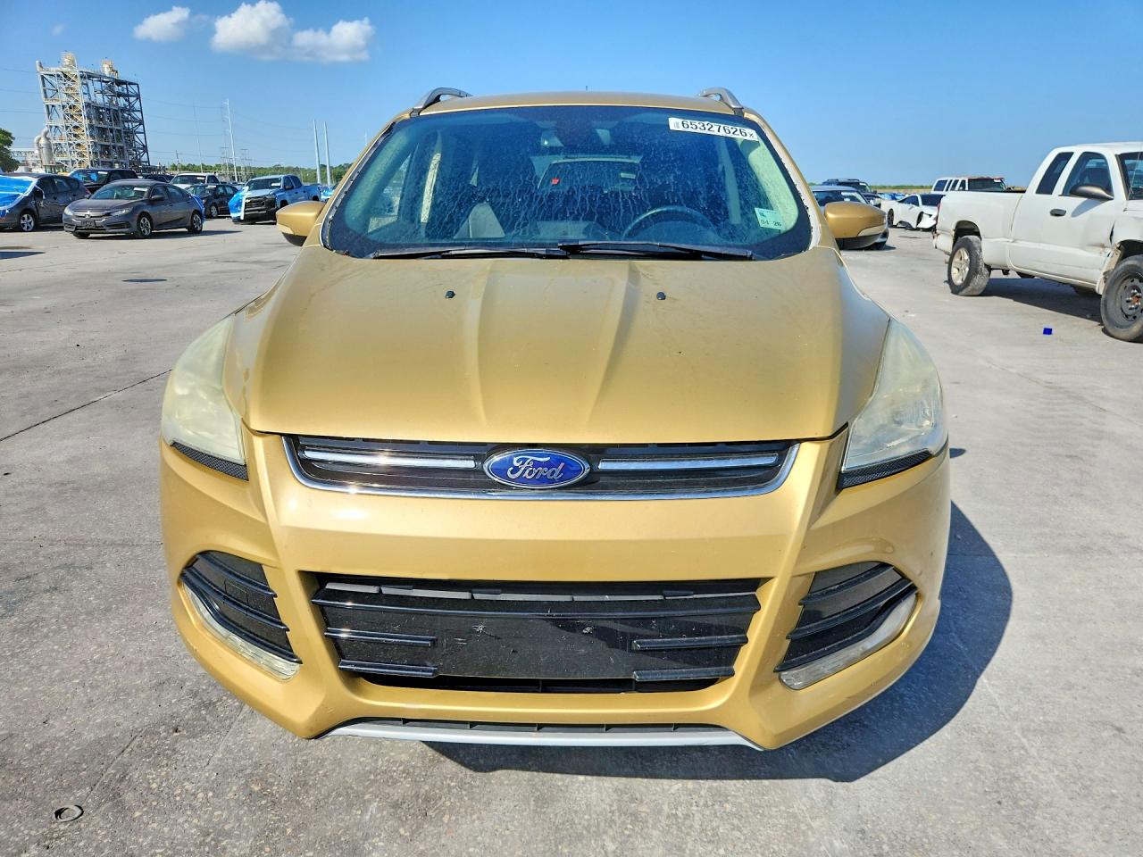 2014 Ford Escape Titanium Золотой vin: 1FMCU0JX6EUC90088