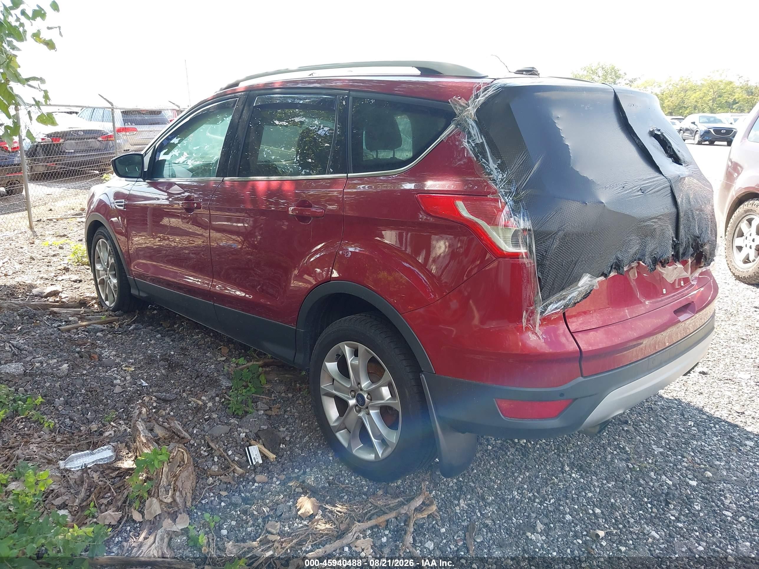 2014 Ford Escape Titanium Красный vin: 1FMCU0JX6EUD65047