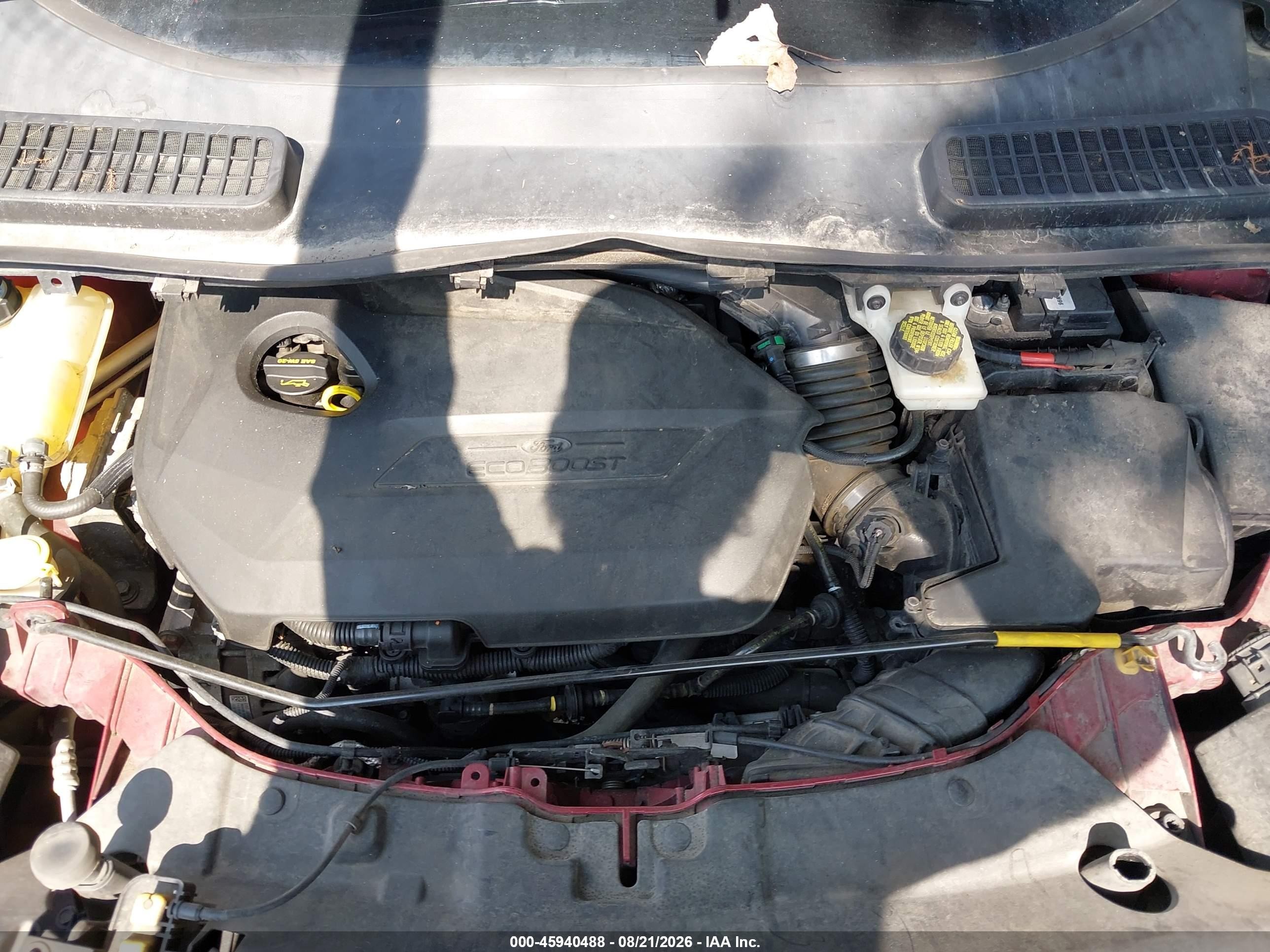 2014 Ford Escape Titanium Красный vin: 1FMCU0JX6EUD65047